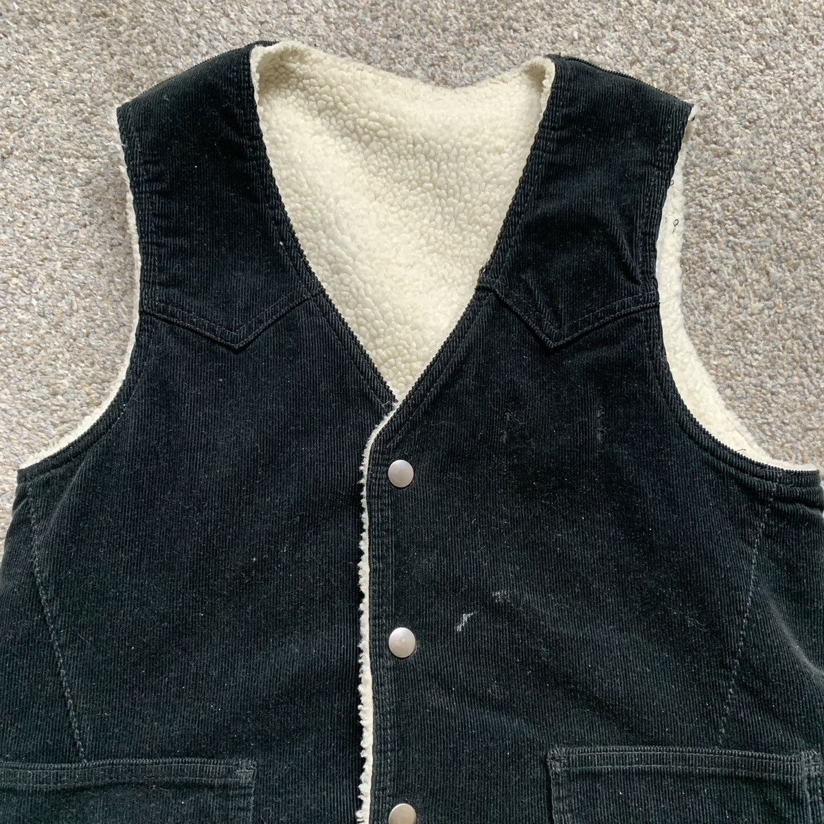 Number (N)ine Number (N)ine aw08 fleece Sherpa black vest Size US M / EU 48-50 / 2 - 3 Thumbnail