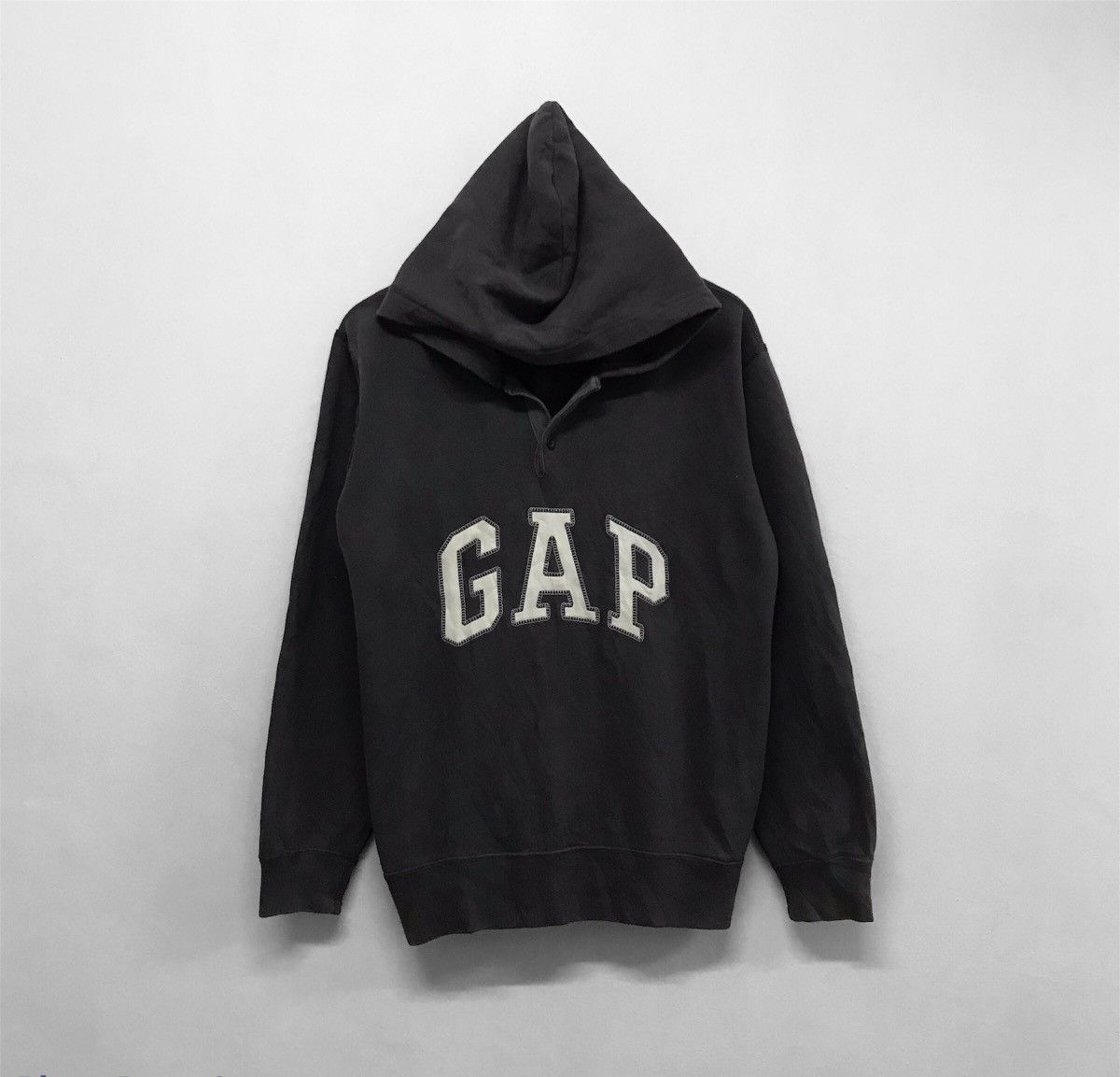 Gap Rare❗️Vintage GAP 2 Button Sweatshirt Hoodie Size US L / EU 52-54 / 3 - 1 Thumbnail