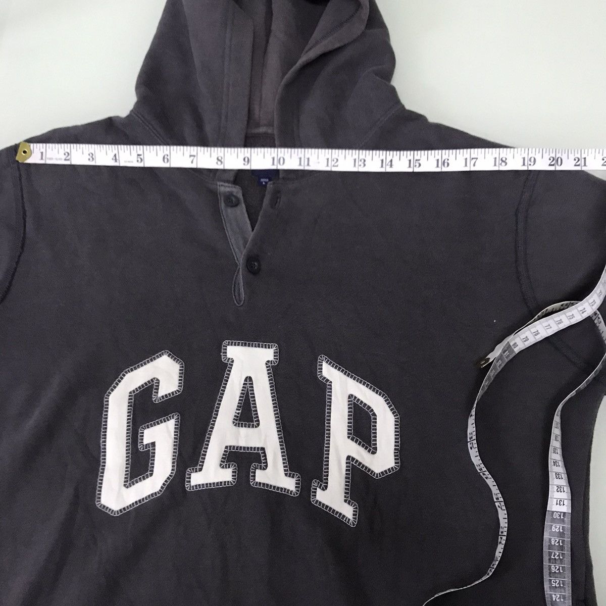 Gap Rare❗️Vintage GAP 2 Button Sweatshirt Hoodie Size US L / EU 52-54 / 3 - 14 Thumbnail