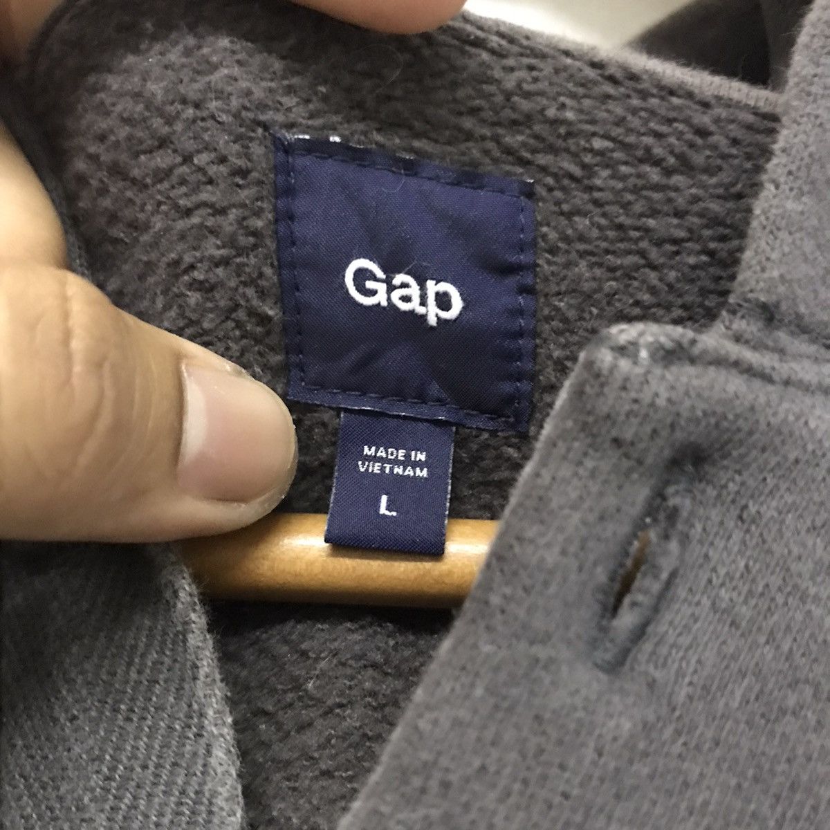 Gap Rare❗️Vintage GAP 2 Button Sweatshirt Hoodie Size US L / EU 52-54 / 3 - 8 Thumbnail