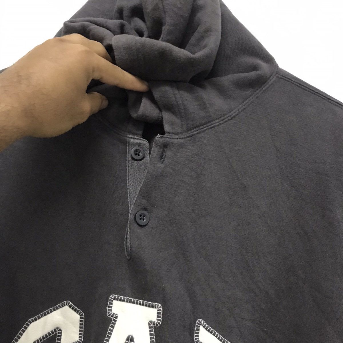 Gap Rare❗️Vintage GAP 2 Button Sweatshirt Hoodie Size US L / EU 52-54 / 3 - 7 Thumbnail