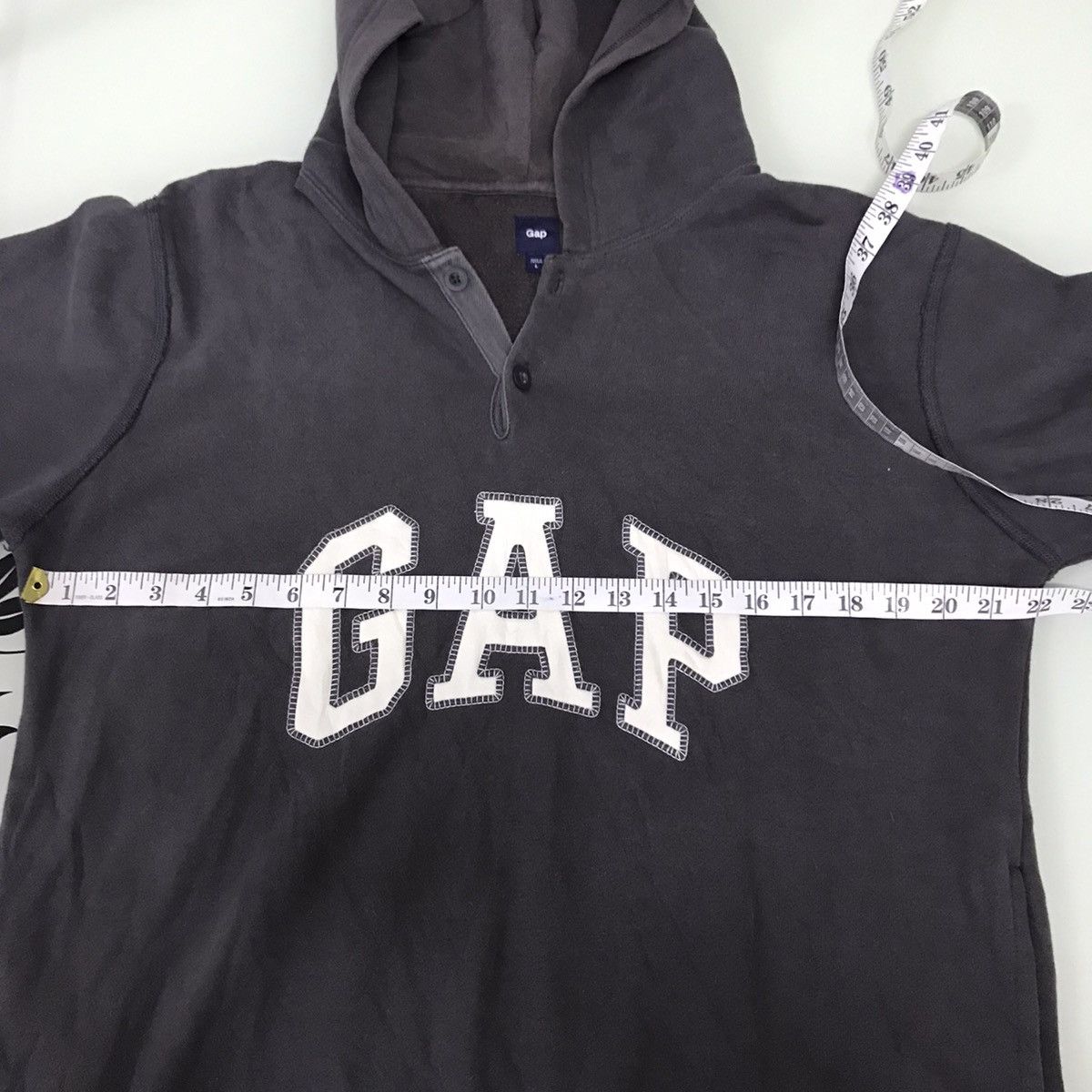 Gap Rare❗️Vintage GAP 2 Button Sweatshirt Hoodie Size US L / EU 52-54 / 3 - 12 Thumbnail
