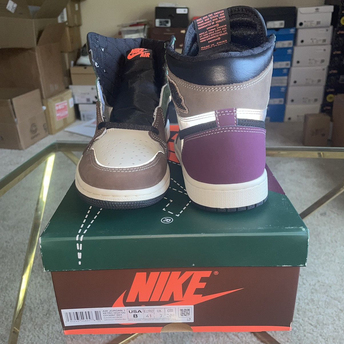 Jordan Brand AiR JORDAN 1 Hi PREMiUM HAND CRAFTED MALLARD DUCK AUTUMN Size US 8 / EU 41 - 5 Thumbnail