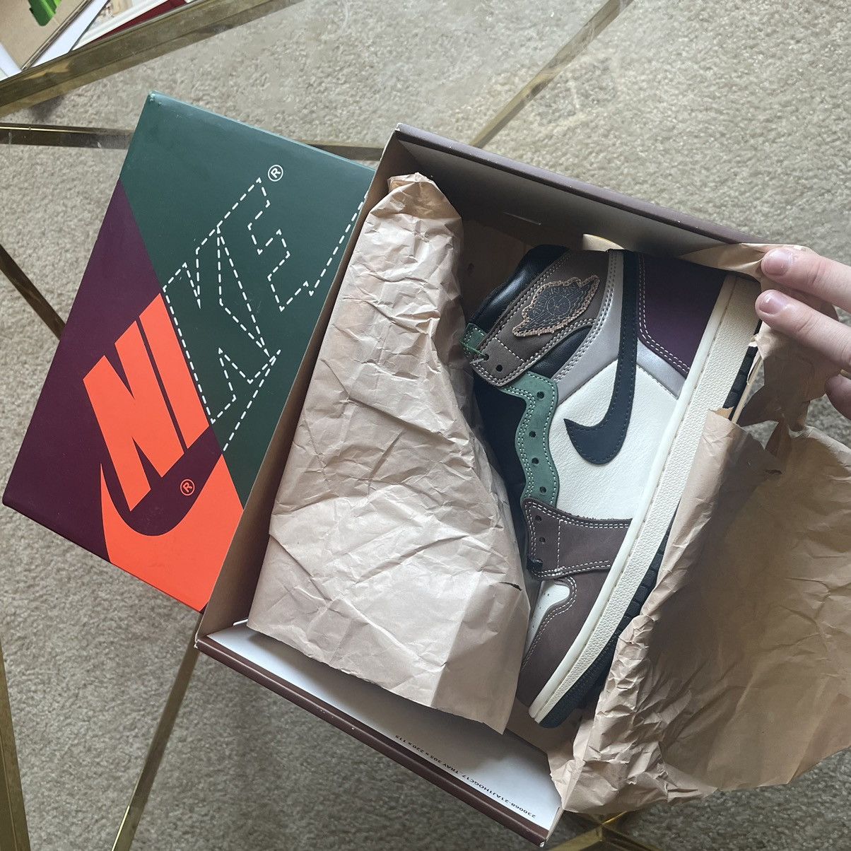 Jordan Brand AiR JORDAN 1 Hi PREMiUM HAND CRAFTED MALLARD DUCK AUTUMN Size US 8 / EU 41 - 12 Thumbnail