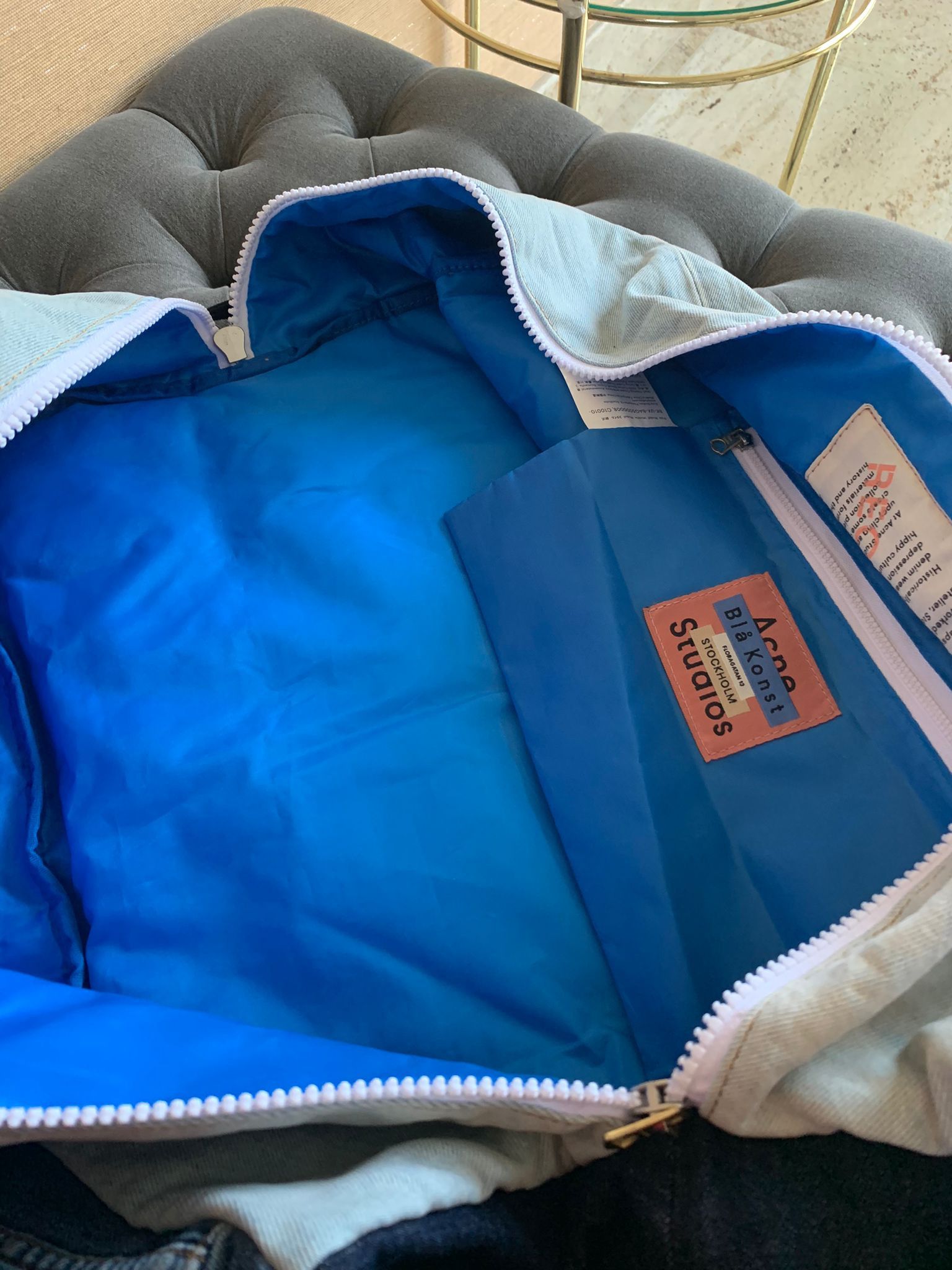 Acne Studios Recycled Denim Bag in Blue Size ONE SIZE - 9 Thumbnail