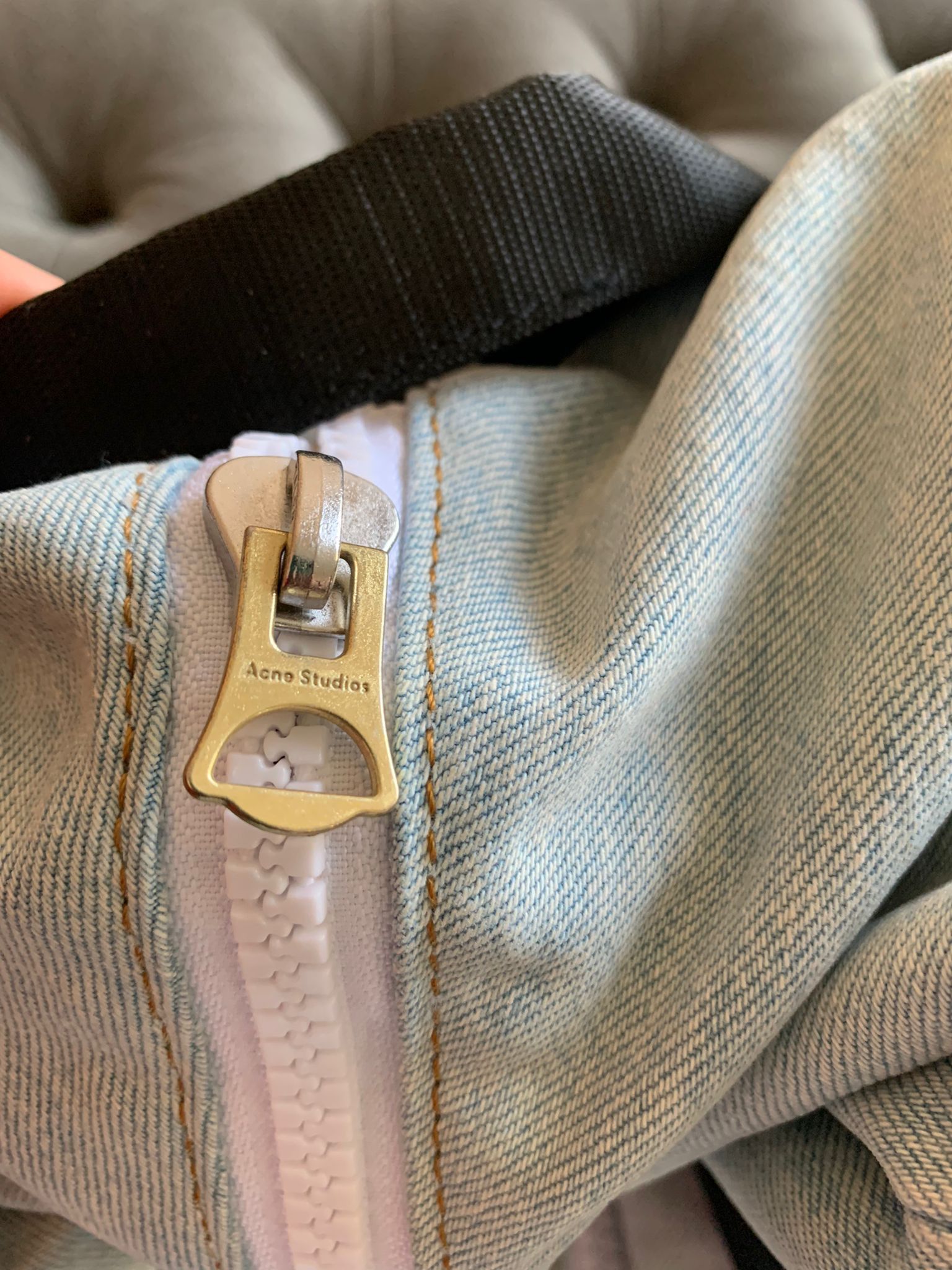 Acne Studios Recycled Denim Bag in Blue Size ONE SIZE - 10 Thumbnail