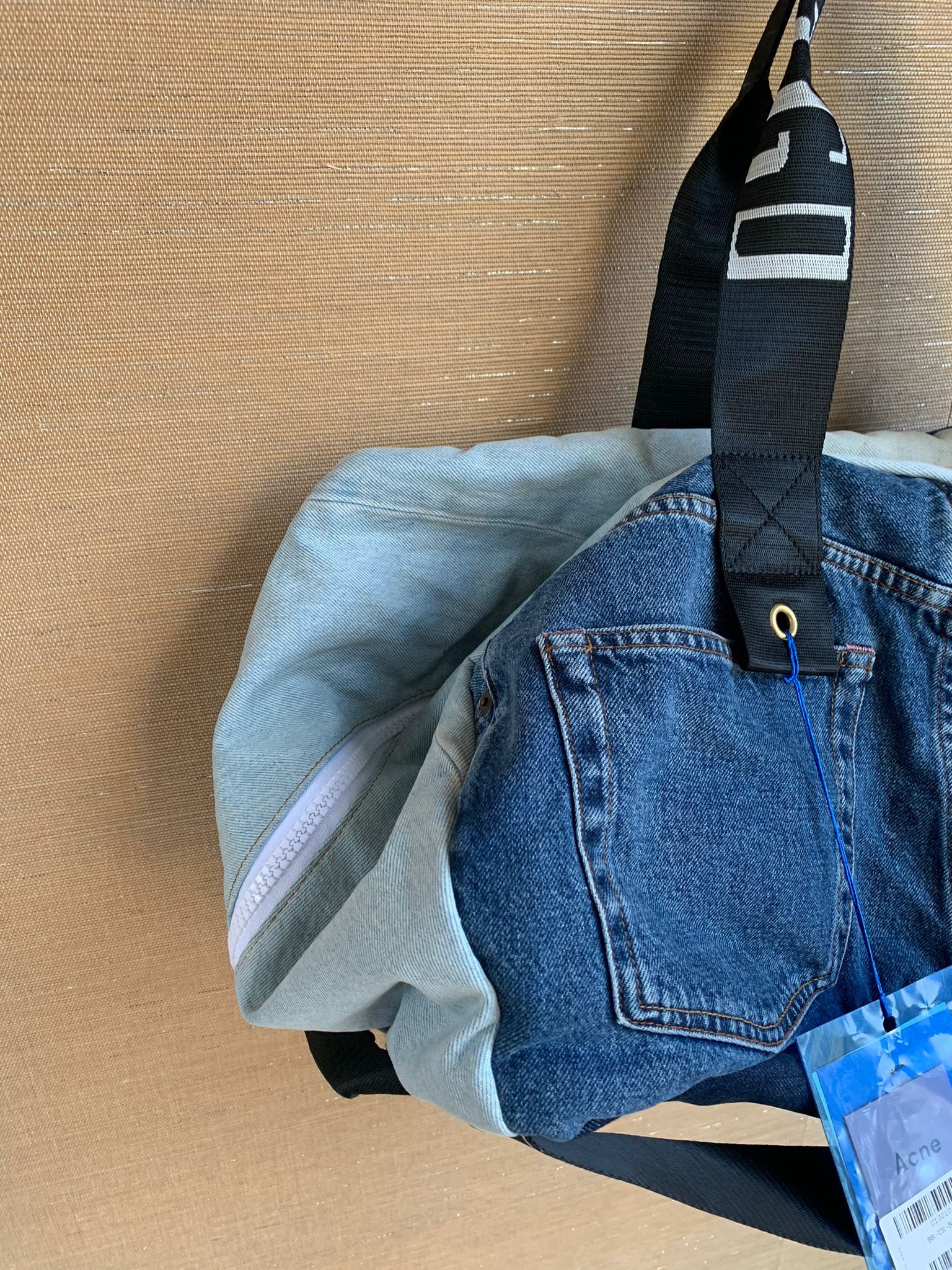 Acne Studios Recycled Denim Bag in Blue Size ONE SIZE - 17 Thumbnail