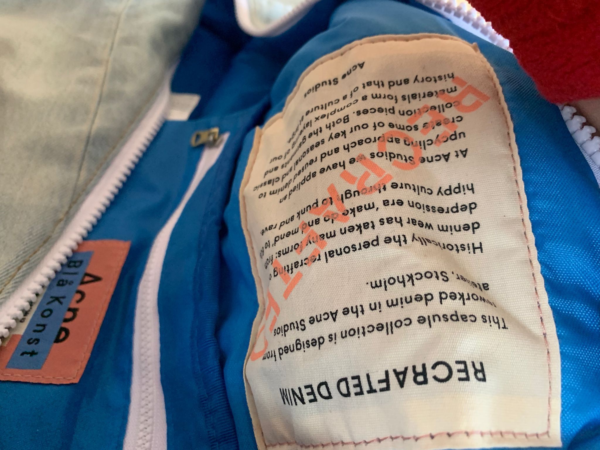 Acne Studios Recycled Denim Bag in Blue Size ONE SIZE - 13 Thumbnail