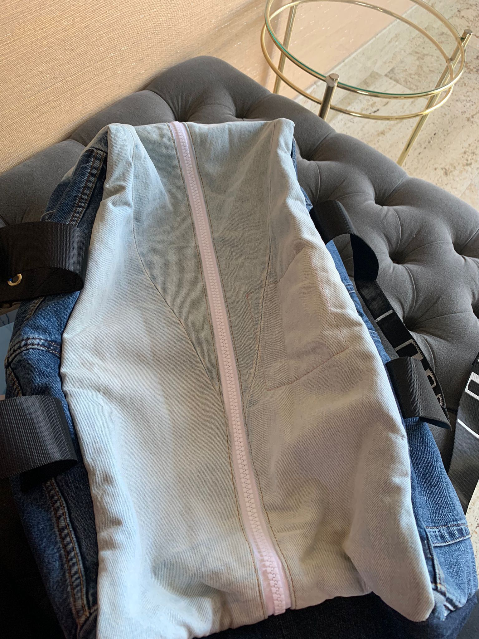 Acne Studios Recycled Denim Bag in Blue Size ONE SIZE - 7 Thumbnail
