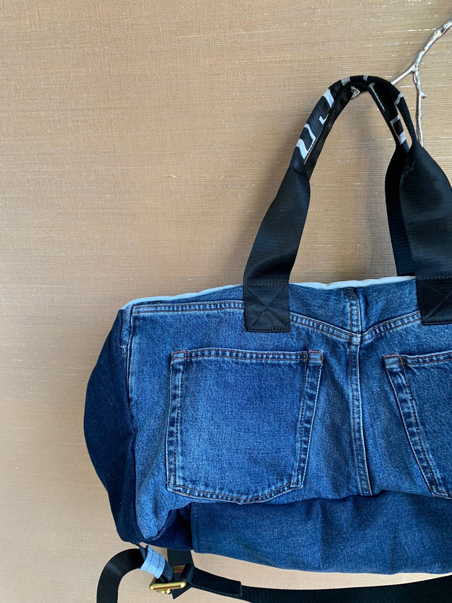 Acne Studios Recycled Denim Bag in Blue Size ONE SIZE - 6 Thumbnail