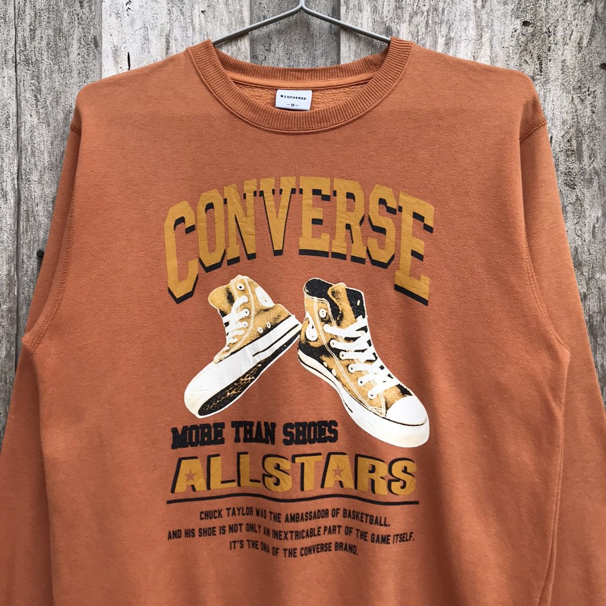 Converse × Vintage Vintage Converse Sweatshirt Spell Out Big Logo Size US M / EU 48-50 / 2 - 2 Thumbnail