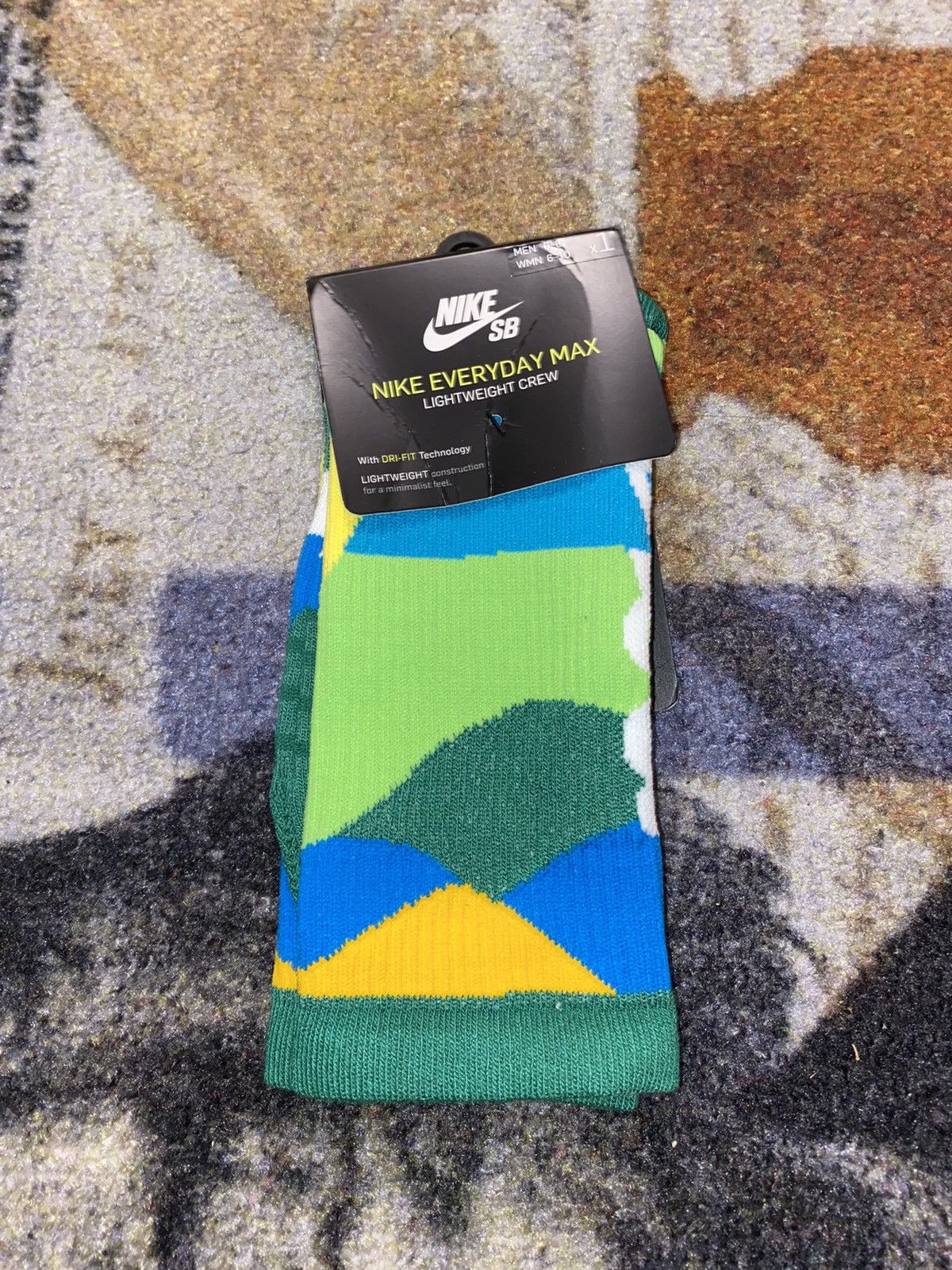 Nike × Parra Nike SB Everyday Skate Crew Socks (MEDIUM) BRAZIL Size ONE SIZE - 2 Thumbnail