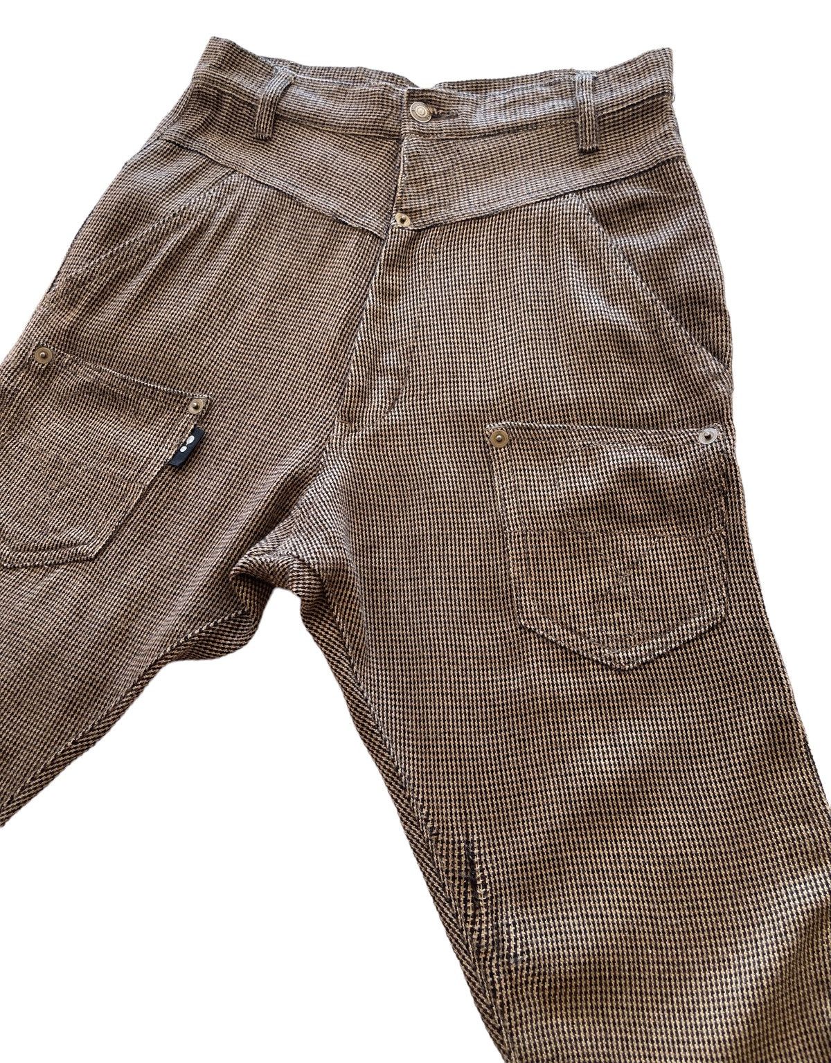 Issey Miyake ISSEY MIYAKE MERCIBEAUCOUP HIGH WAIST TARTAN PANTS Size US 29 - 7 Thumbnail