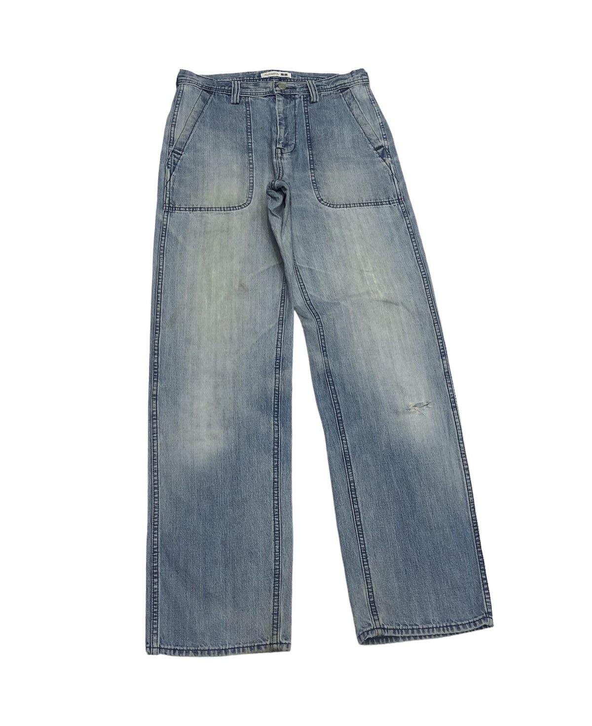 JW Anderson JW ANDERSON DISTRESSED DENIM BAGGY JEANS UNIQLO BAGGY DENIM Size US 30 / EU 46 - 5 Thumbnail