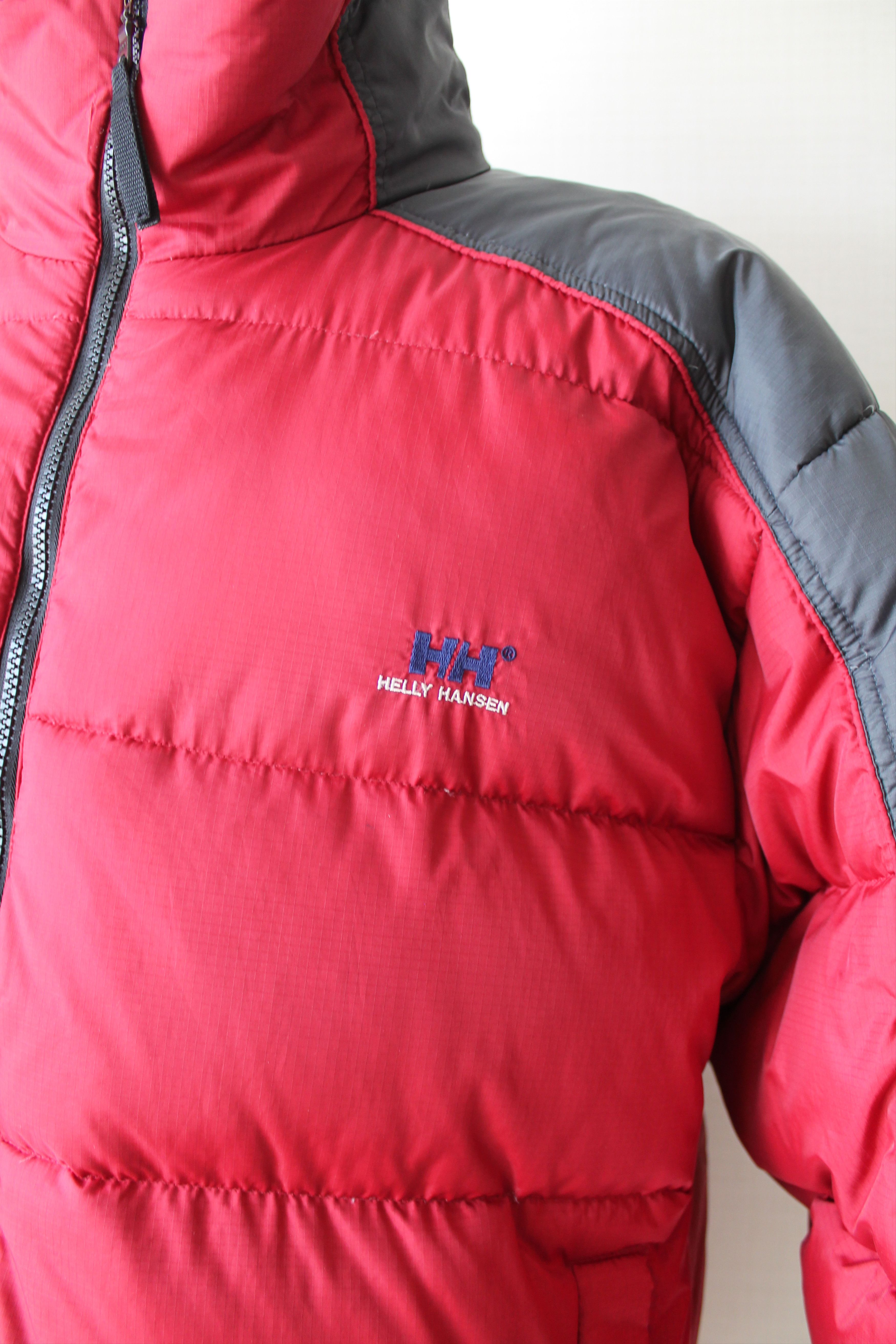Helly Hansen Helly Hansen Vintage Down Puffer Winter Jacket Dark Red Size US L / EU 52-54 / 3 - 3 Thumbnail