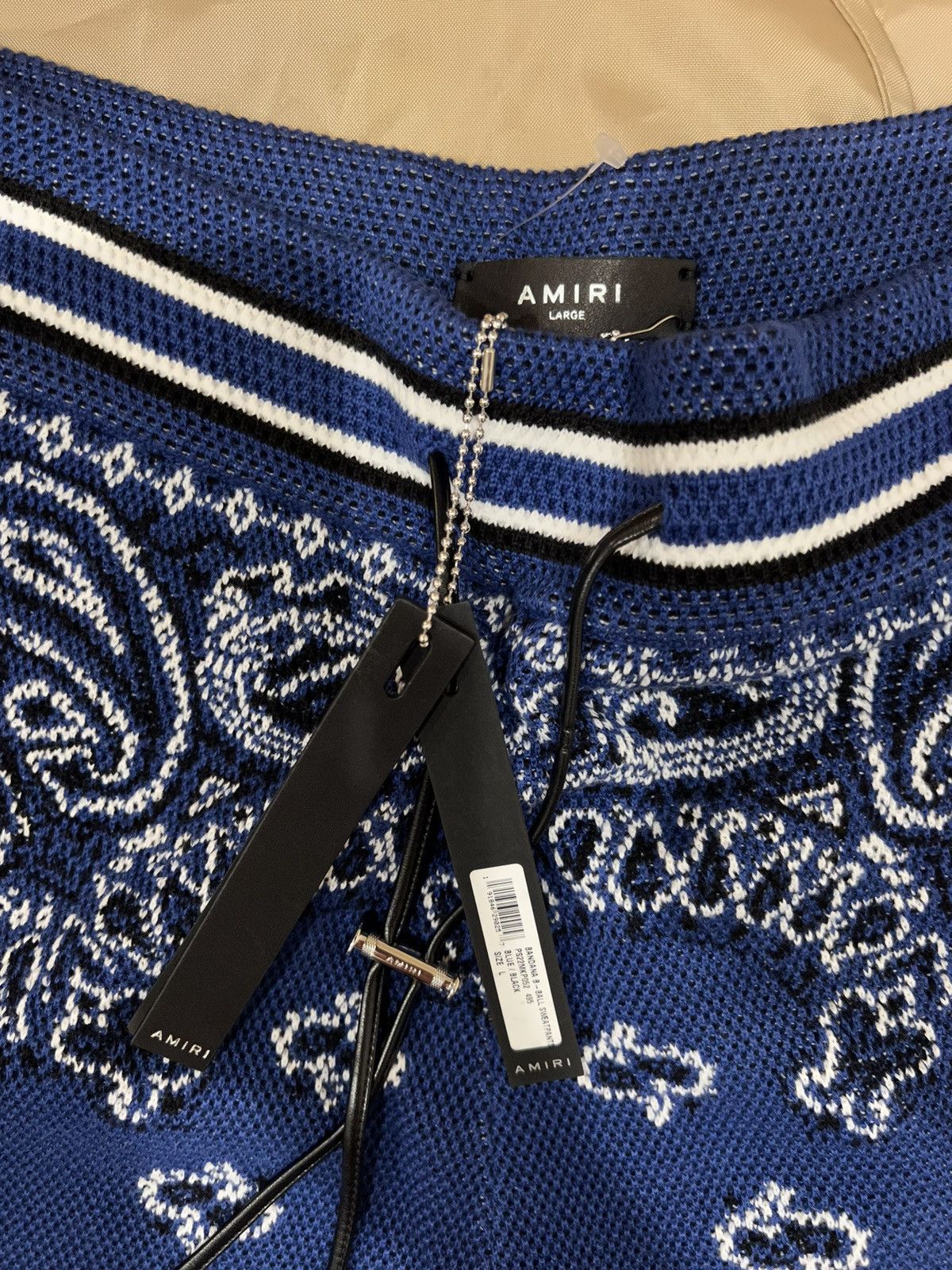 Amiri AMIRI Bandana-print track trousers - Blue size L Size US 34 / EU 50 - 3 Thumbnail