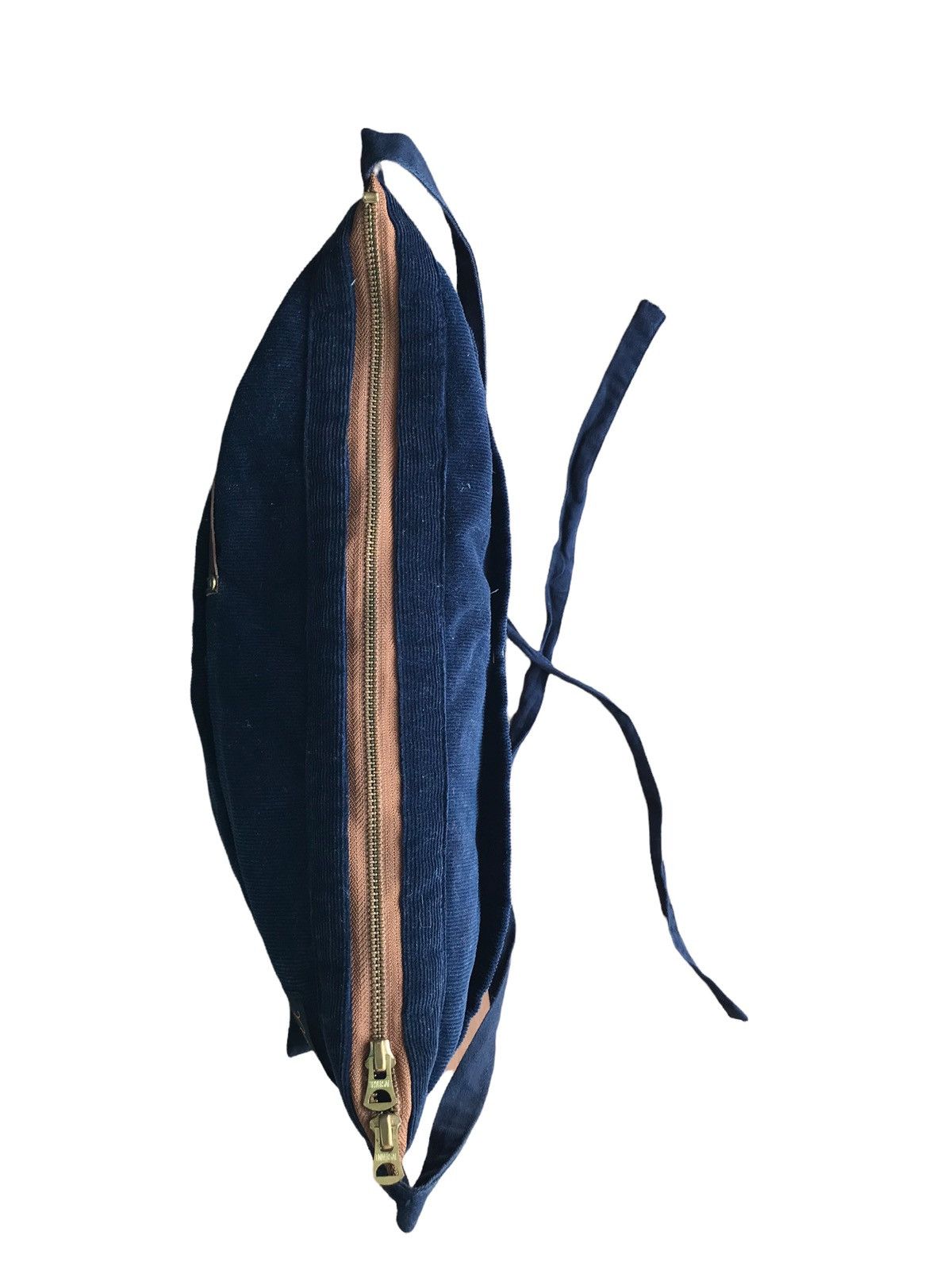 Japanese Brand Handmade Japan NAPRON RAY INC Corduroy Leather Lumber Bag Size ONE SIZE - 6 Thumbnail