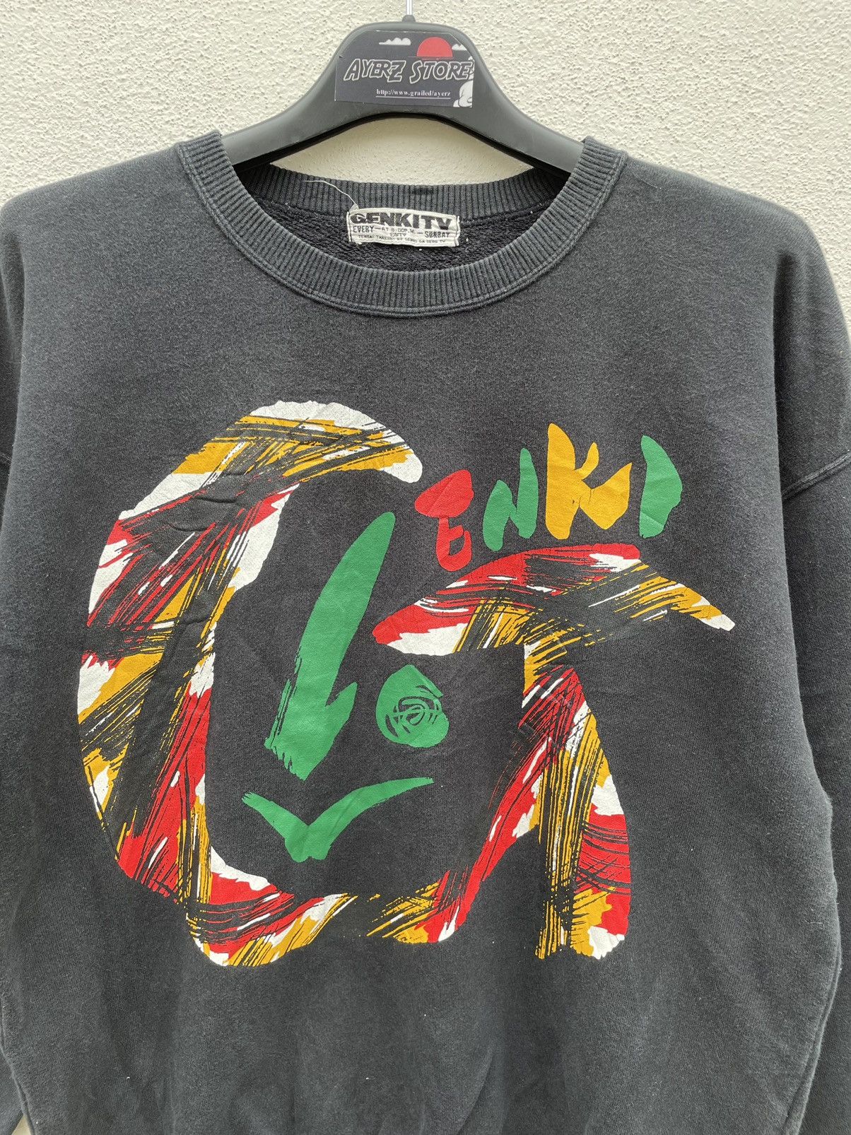 Vintage VINTAGE GENKI TV JAPANESE TELEVISION SHOW SWEATSHIRT Size US M / EU 48-50 / 2 - 2 Thumbnail