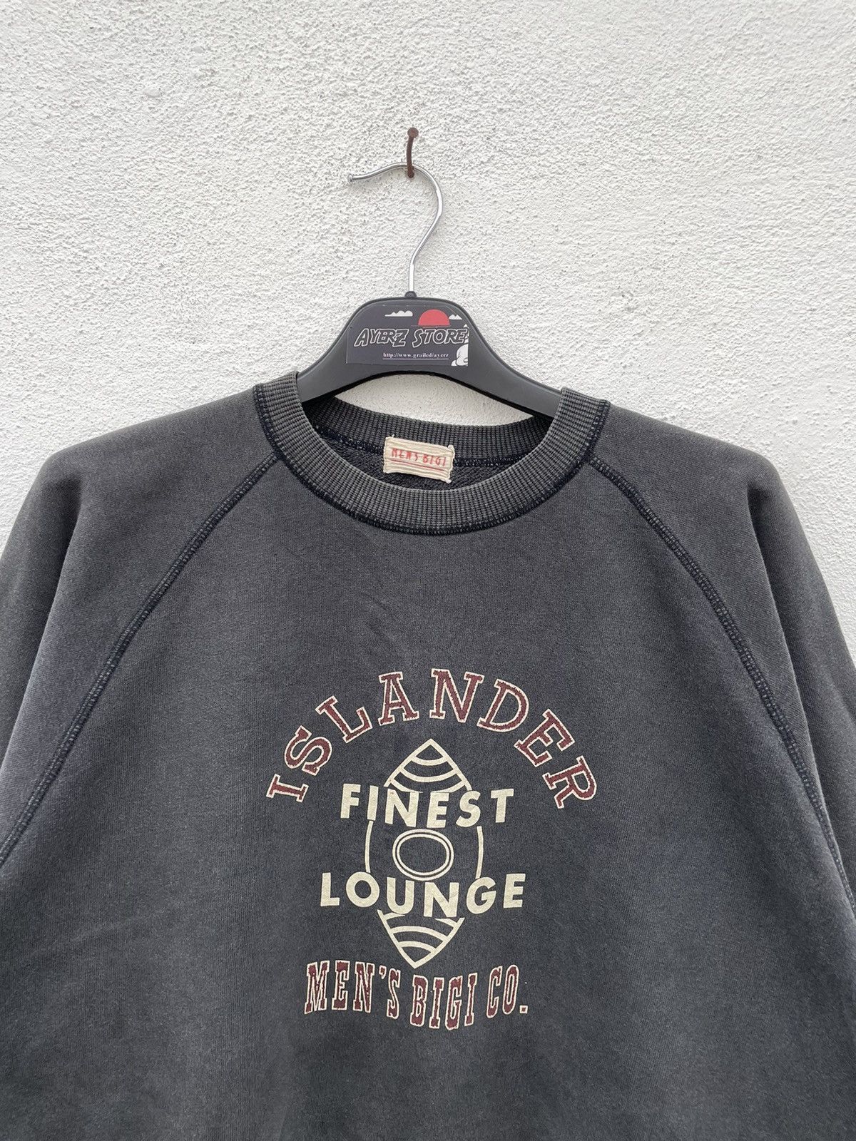BIGI × Vintage Vintage Men’s Bigi Big Logo Faded Sweatshirt Size US M / EU 48-50 / 2 - 2 Thumbnail
