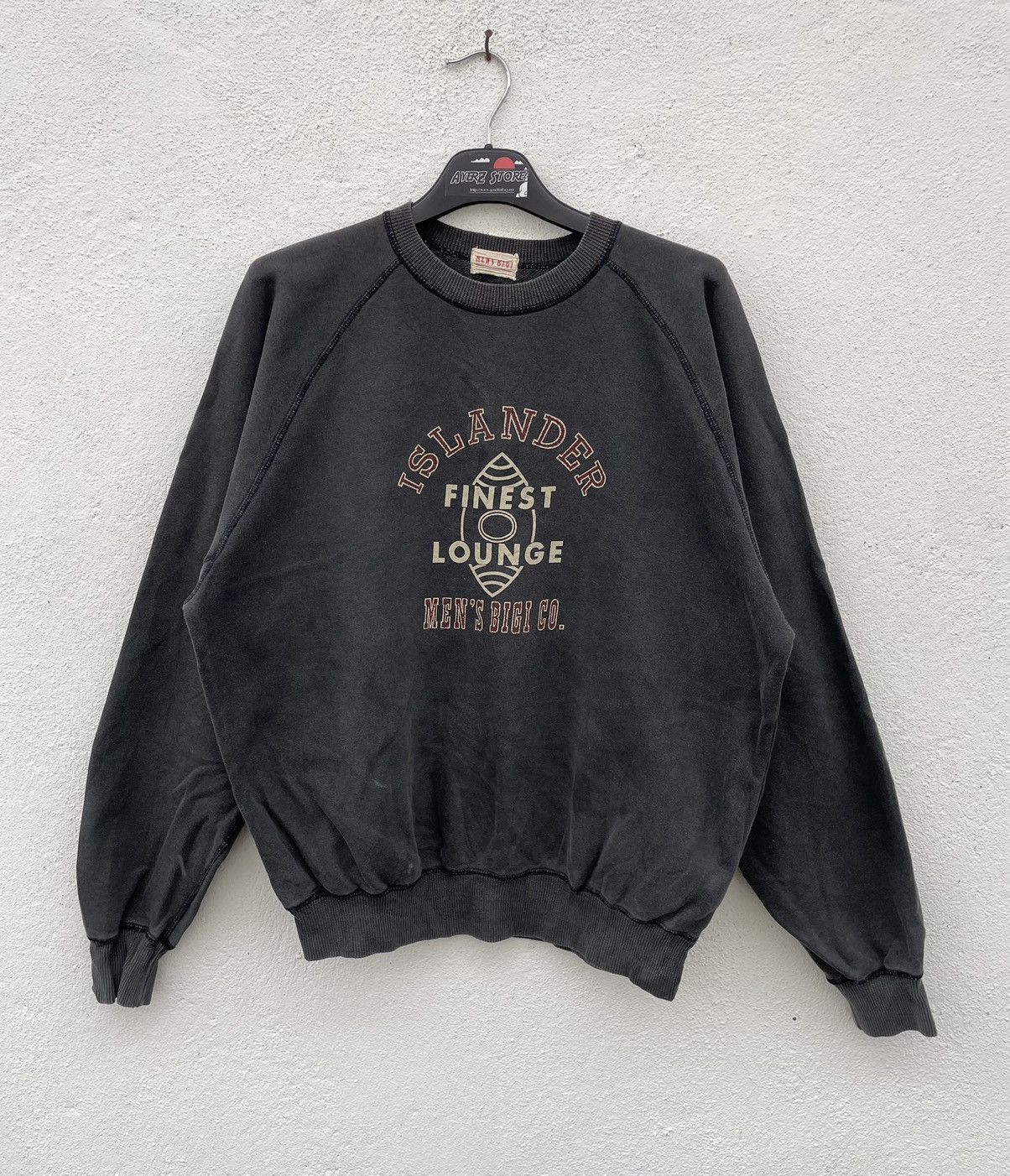 BIGI × Vintage Vintage Men’s Bigi Big Logo Faded Sweatshirt Size US M / EU 48-50 / 2 - 1 Thumbnail