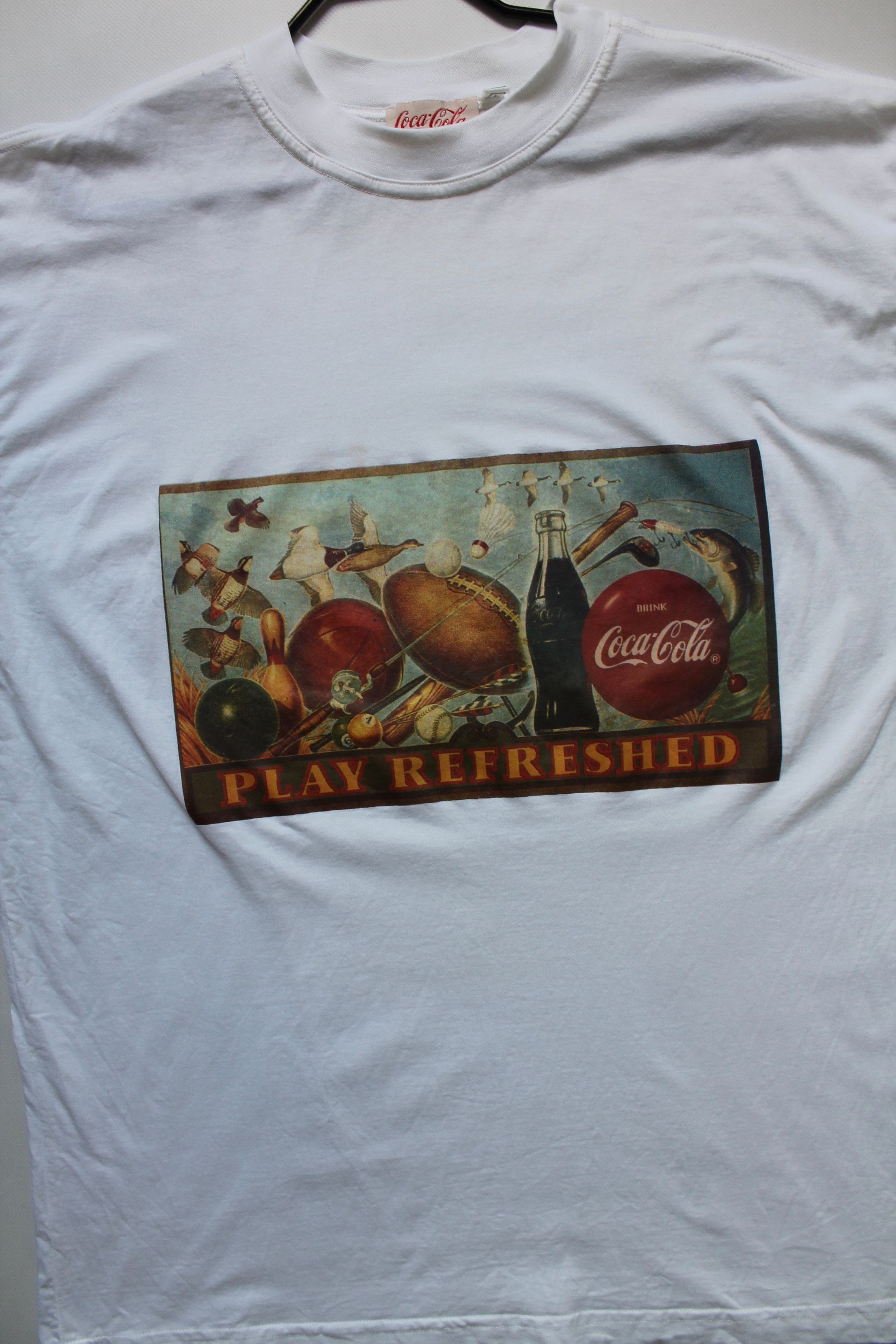 Coca Cola 1993 Coca Cola Vintage T Shirt Iconic Size US L / EU 52-54 / 3 - 8 Thumbnail