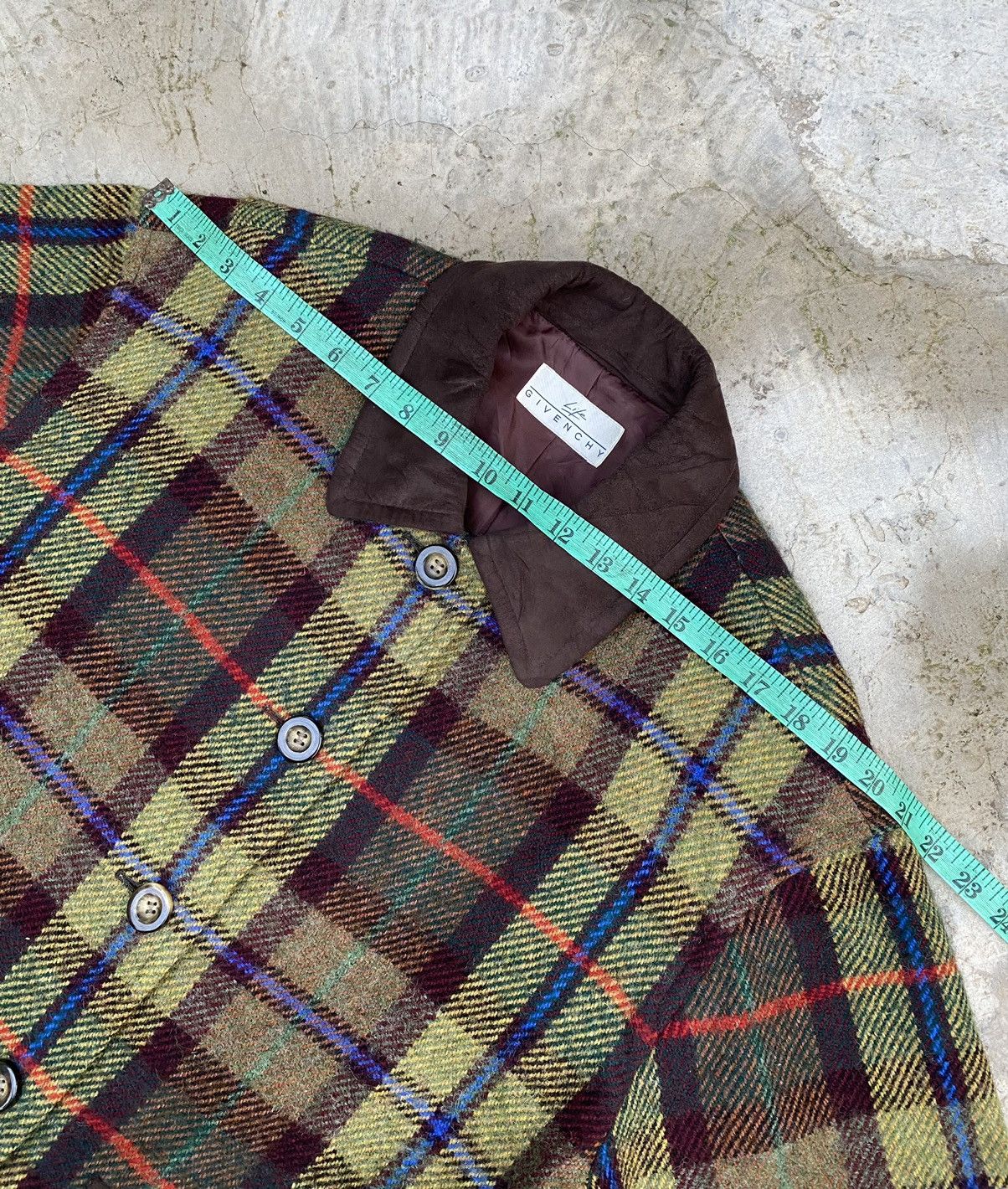 Designer × Givenchy × Vintage Vintage Givenchy Wool Checkered Jacket Size US M / EU 48-50 / 2 - 15 Thumbnail