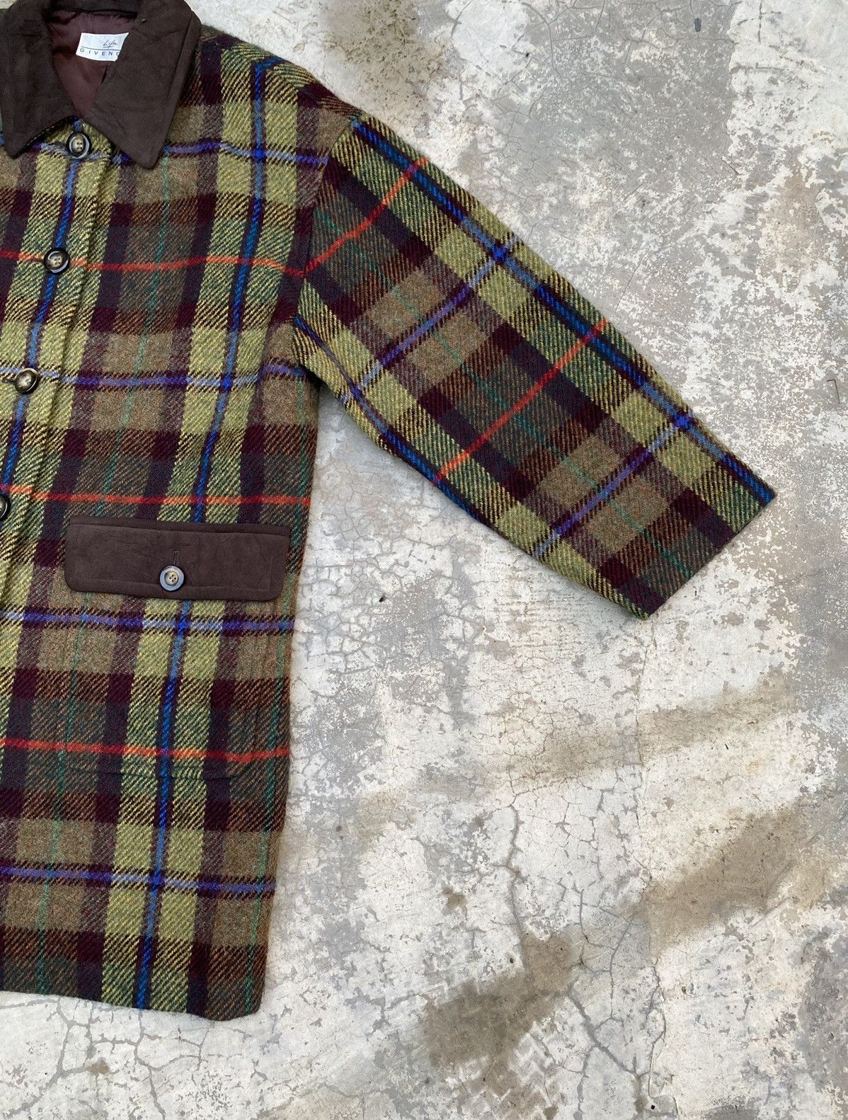 Designer × Givenchy × Vintage Vintage Givenchy Wool Checkered Jacket Size US M / EU 48-50 / 2 - 4 Thumbnail
