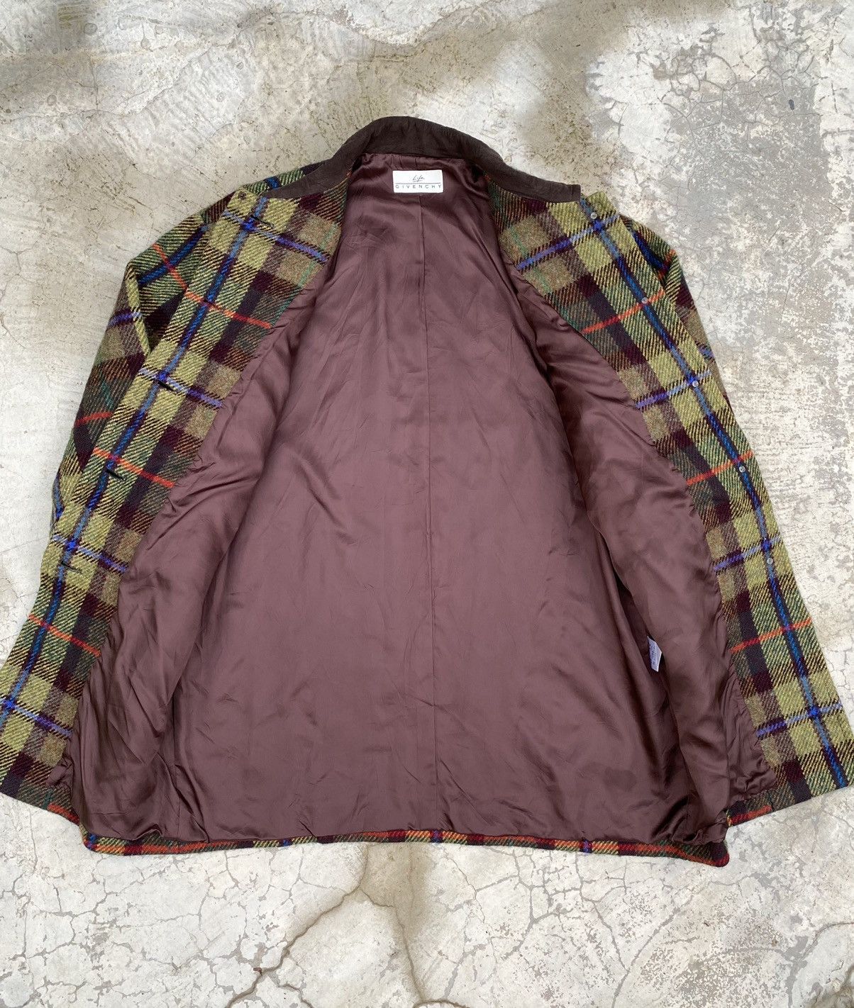 Designer × Givenchy × Vintage Vintage Givenchy Wool Checkered Jacket Size US M / EU 48-50 / 2 - 7 Thumbnail