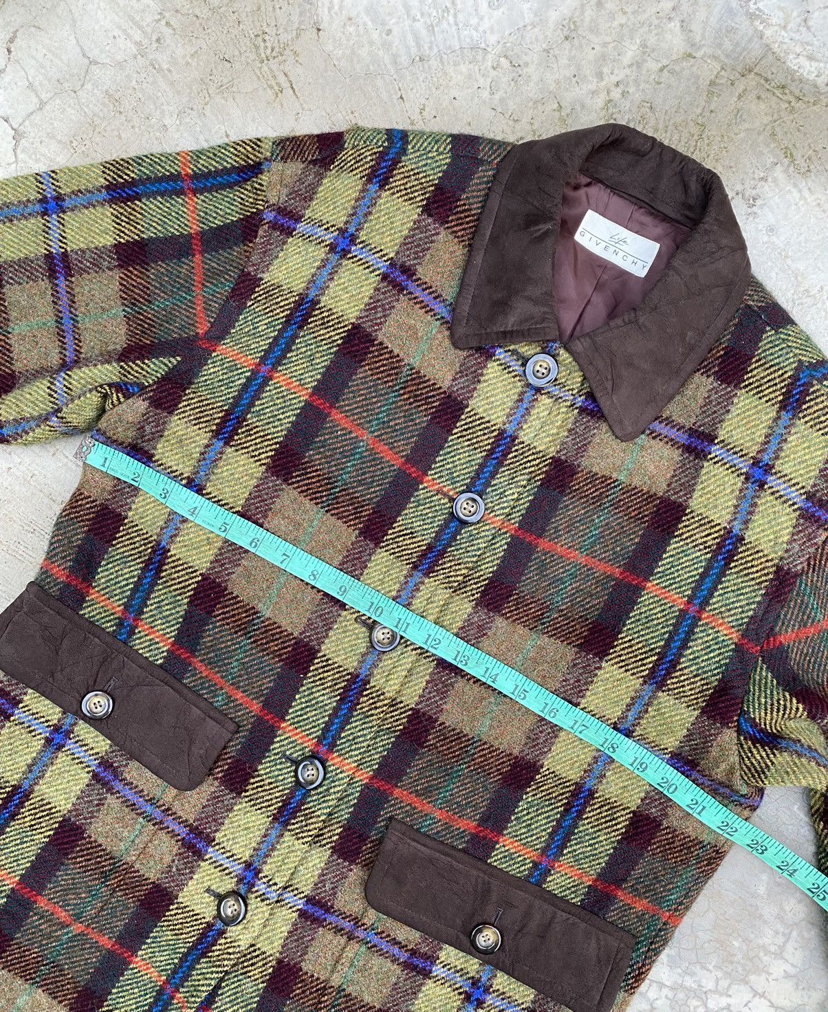 Designer × Givenchy × Vintage Vintage Givenchy Wool Checkered Jacket Size US M / EU 48-50 / 2 - 13 Thumbnail
