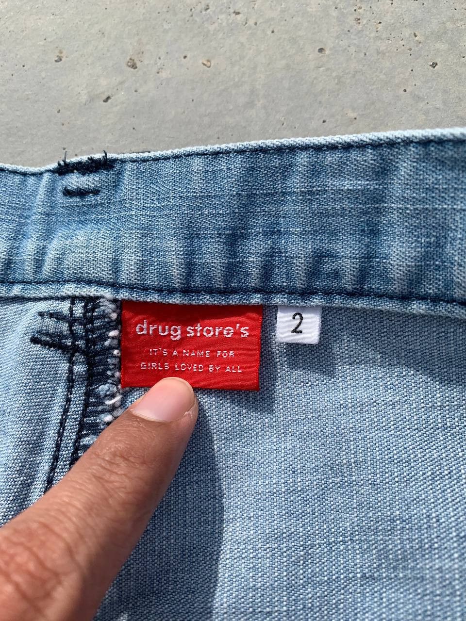 Japanese Brand Vintage Drug Store Patchwork Denim Pants Size US 28 / EU 44 - 4 Thumbnail
