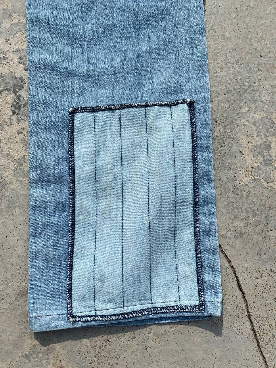 Japanese Brand Vintage Drug Store Patchwork Denim Pants Size US 28 / EU 44 - 6 Thumbnail