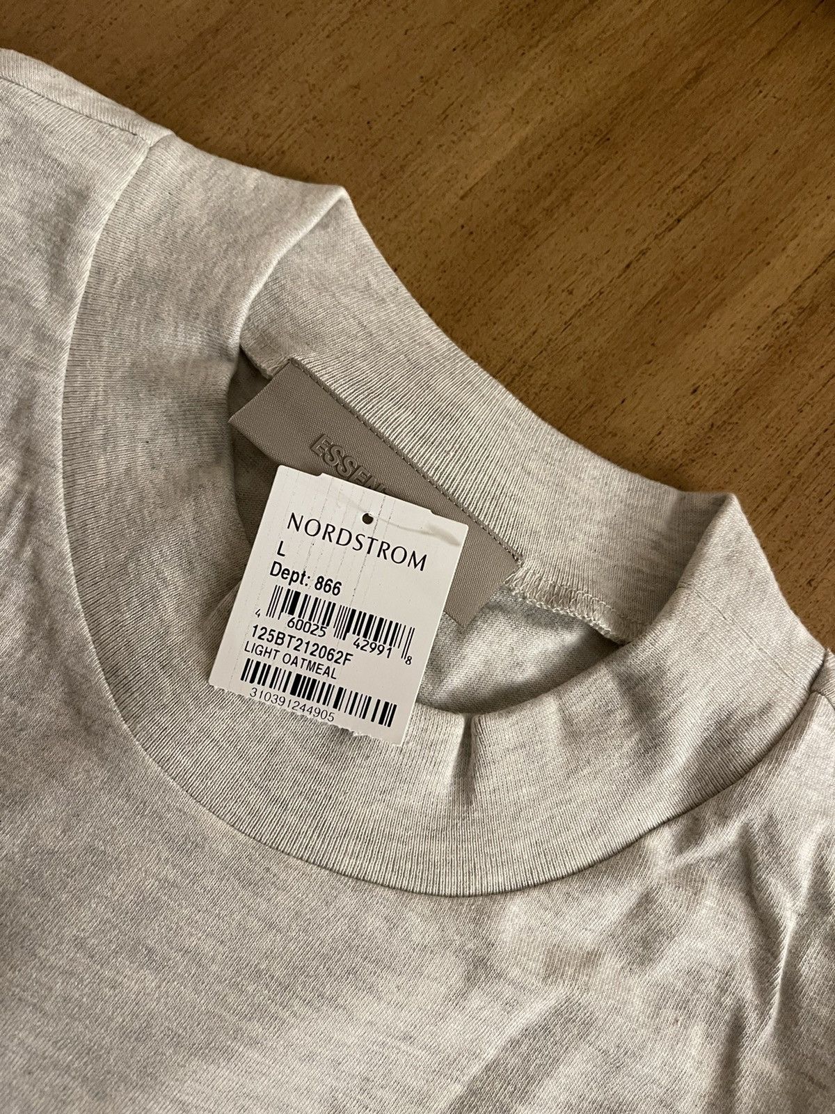FOG × Fear of God × Pacsun FoG - Essentials Fear Of God Light Oatmeal T-Shirt Sz (L) Size US L / EU 52-54 / 3 - 4 Thumbnail