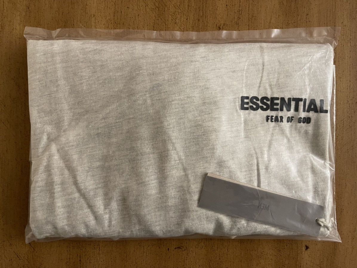 FOG × Fear of God × Pacsun FoG - Essentials Fear Of God Light Oatmeal T-Shirt Sz (L) Size US L / EU 52-54 / 3 - 6 Thumbnail
