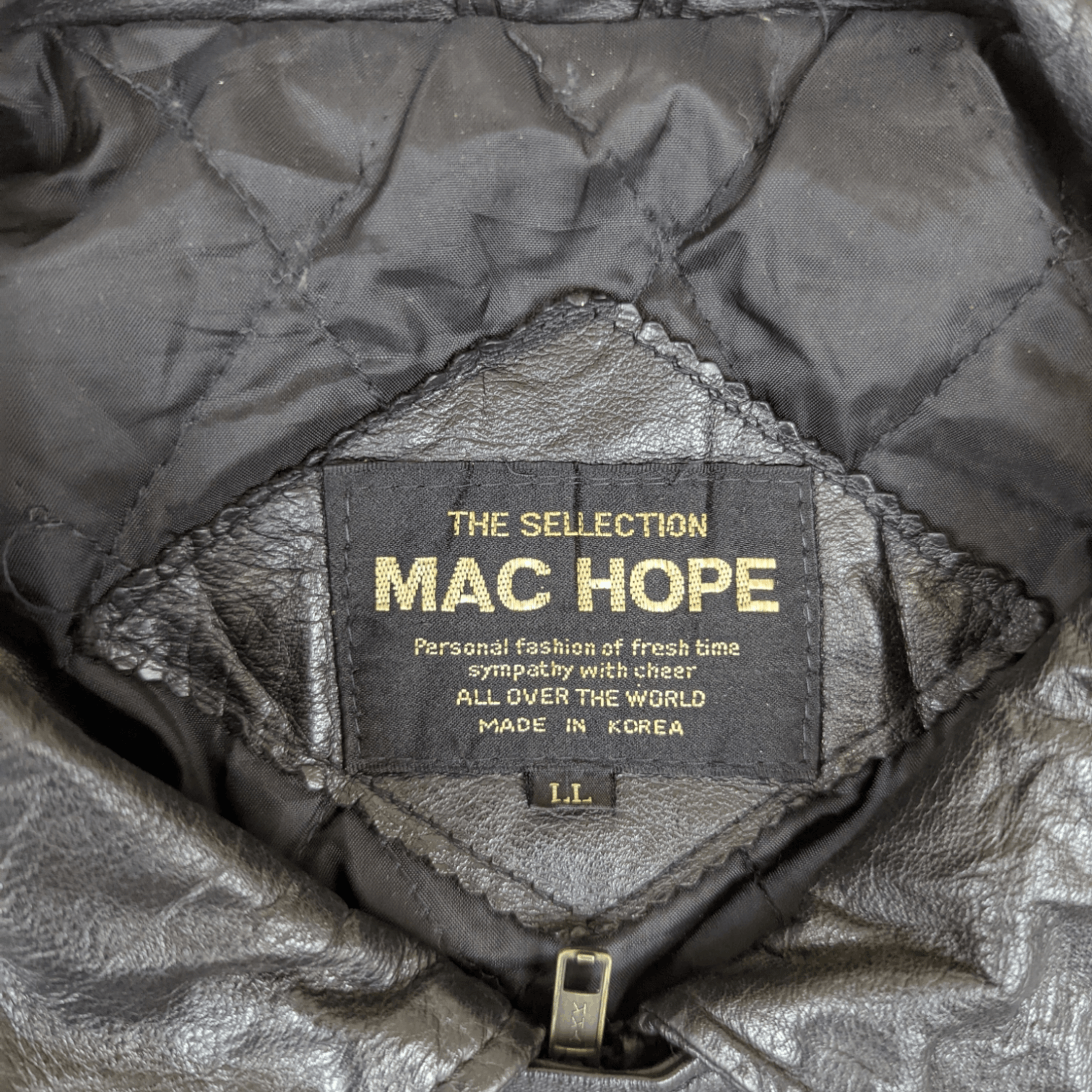 Japanese Brand Vintage 90's MAC HOPE Cowhide Leather Jacket Size US XL / EU 56 / 4 - 11 Thumbnail