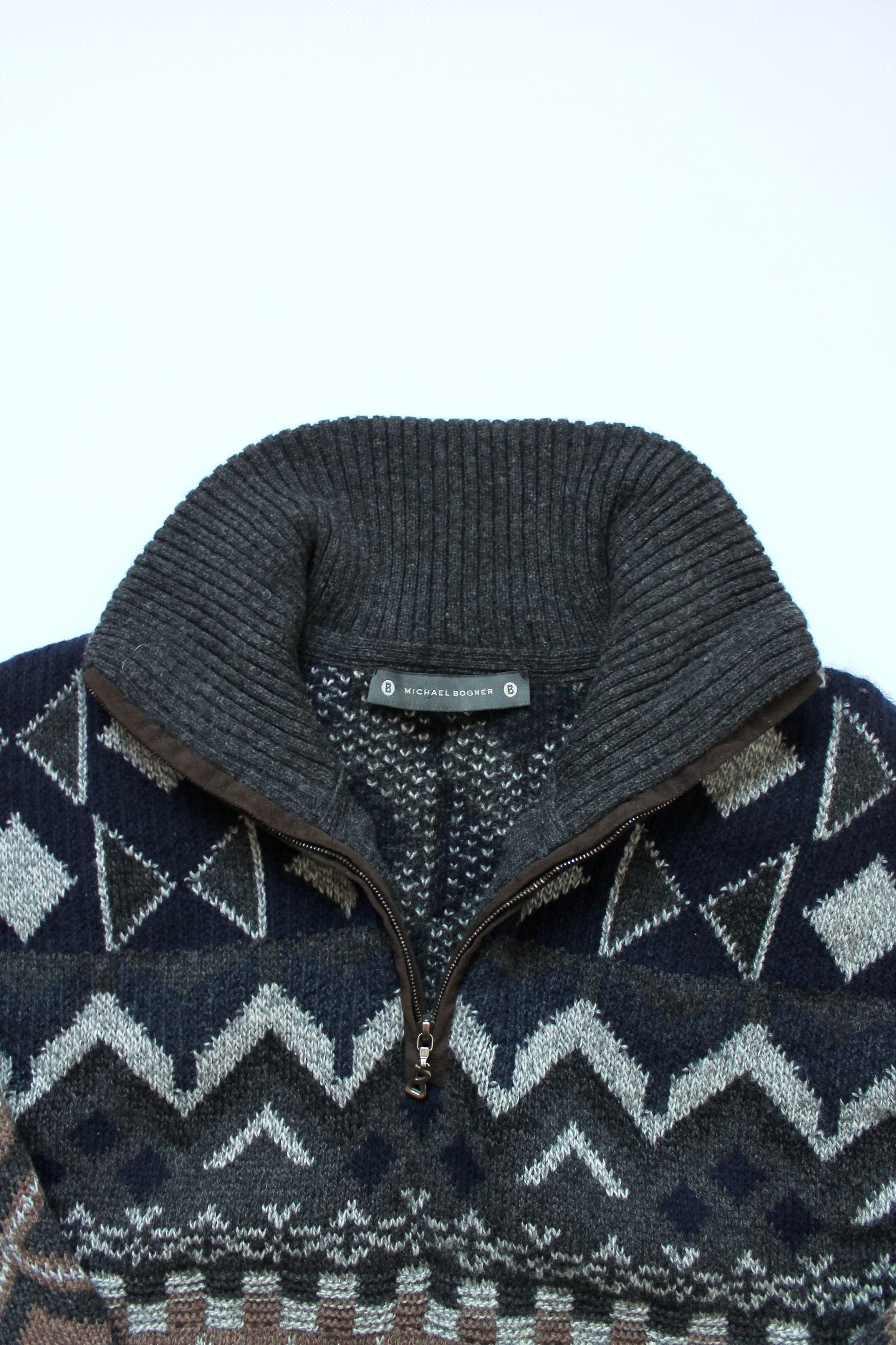 Bogner MICHAEL BOGNER VIntage WOOL WARM SWEATER 1/4 Zip Size US L / EU 52-54 / 3 - 5 Thumbnail
