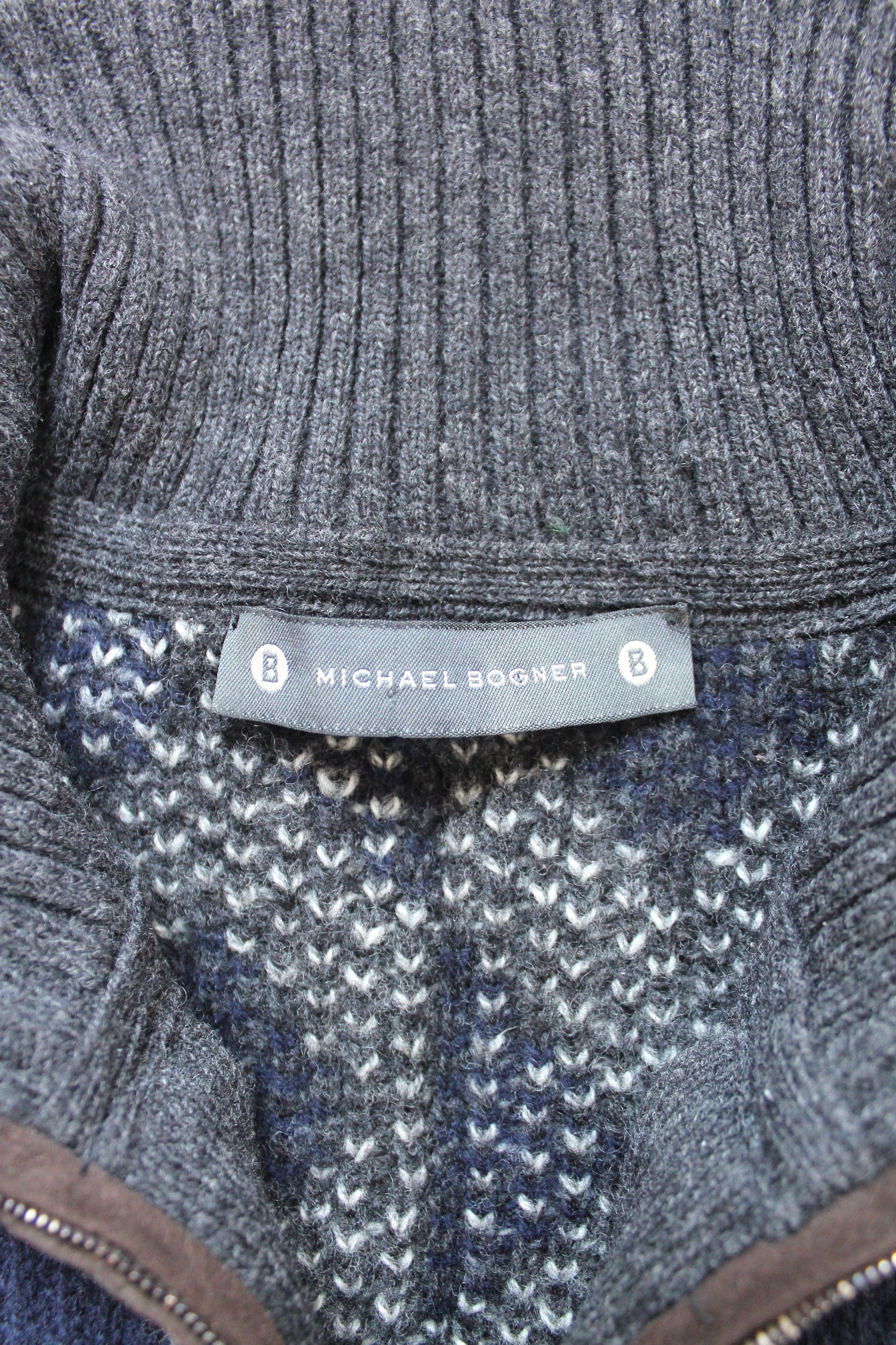 Bogner MICHAEL BOGNER VIntage WOOL WARM SWEATER 1/4 Zip Size US L / EU 52-54 / 3 - 6 Thumbnail