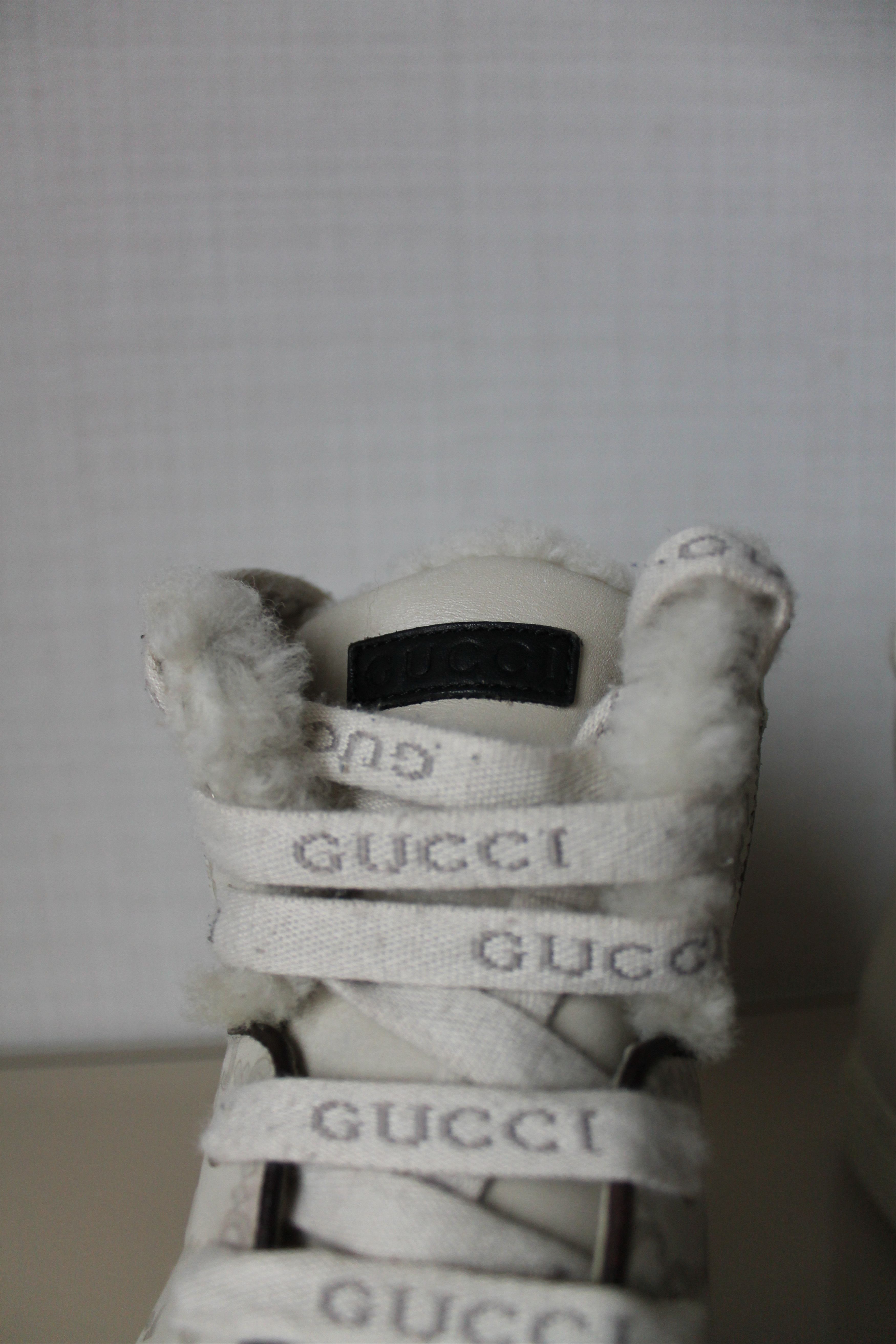 Gucci GUCCI Ivory GG monogram high top sneakers leather Size US 6.5 / EU 39-40 - 6 Thumbnail