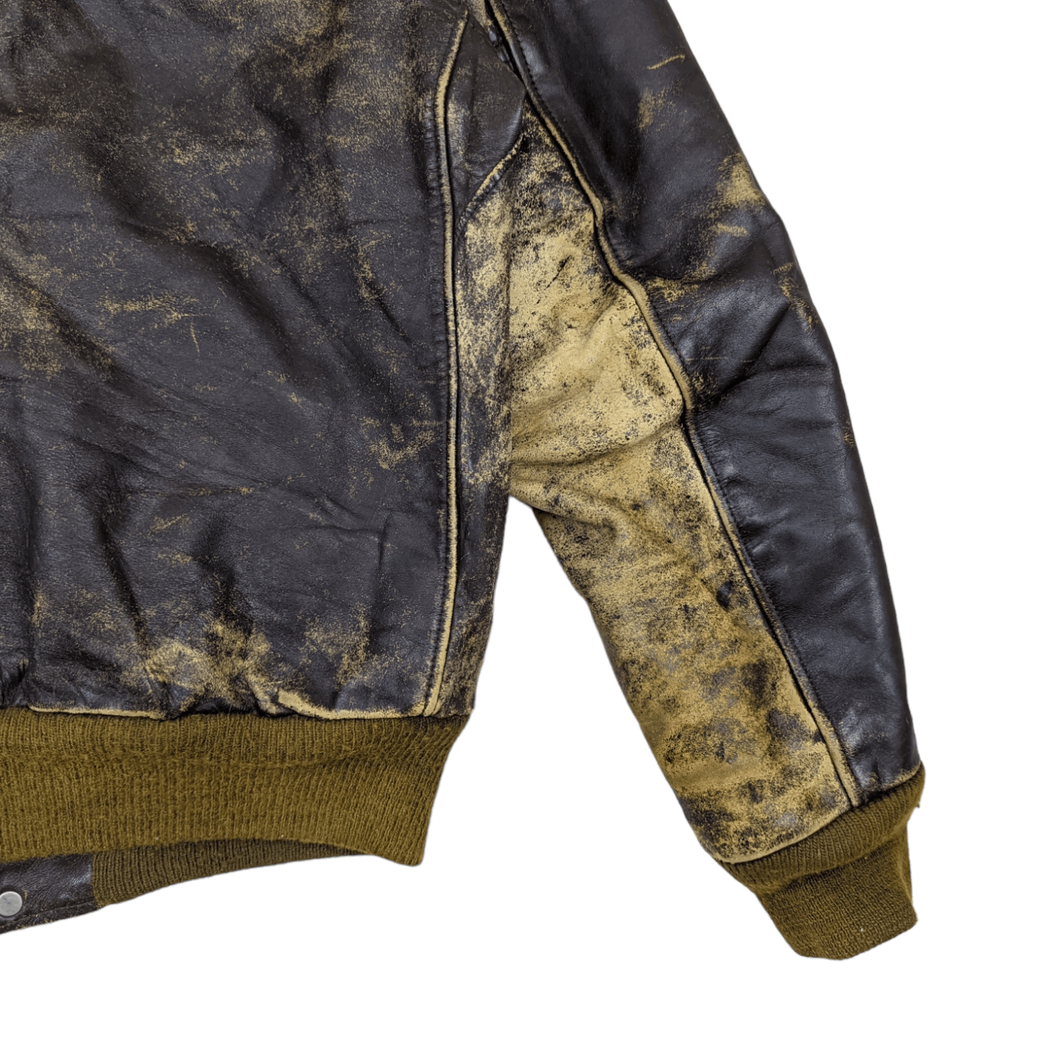 Vintage Vintage 30's DISTRESSED Leather Jacket Talon Zipper Size US L / EU 52-54 / 3 - 9 Thumbnail