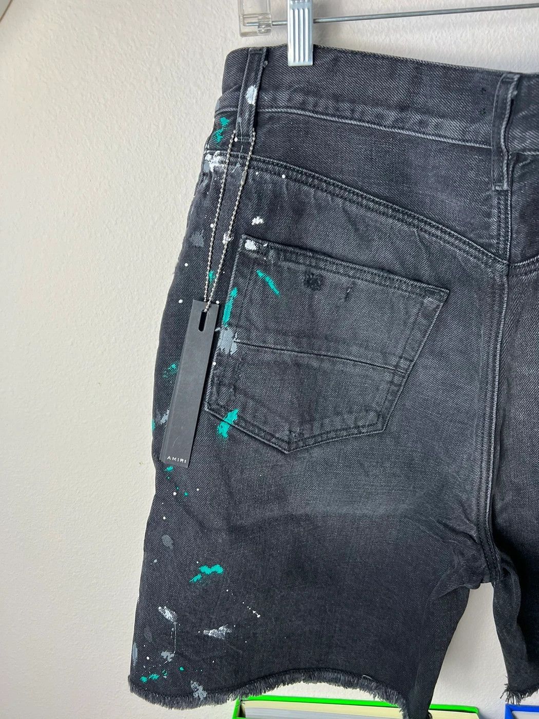 Amiri Amiri Paint Splatter Denim Shorts Size US 32 / EU 48 - 5 Thumbnail