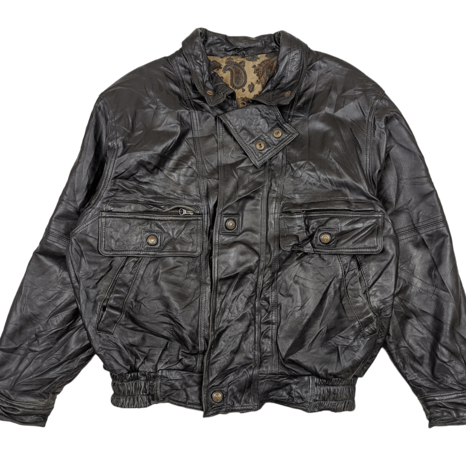 Japanese Brand Vintage JAPAN Handmade Leather Jacket Italian Leather Size US M / EU 48-50 / 2 - 3 Thumbnail