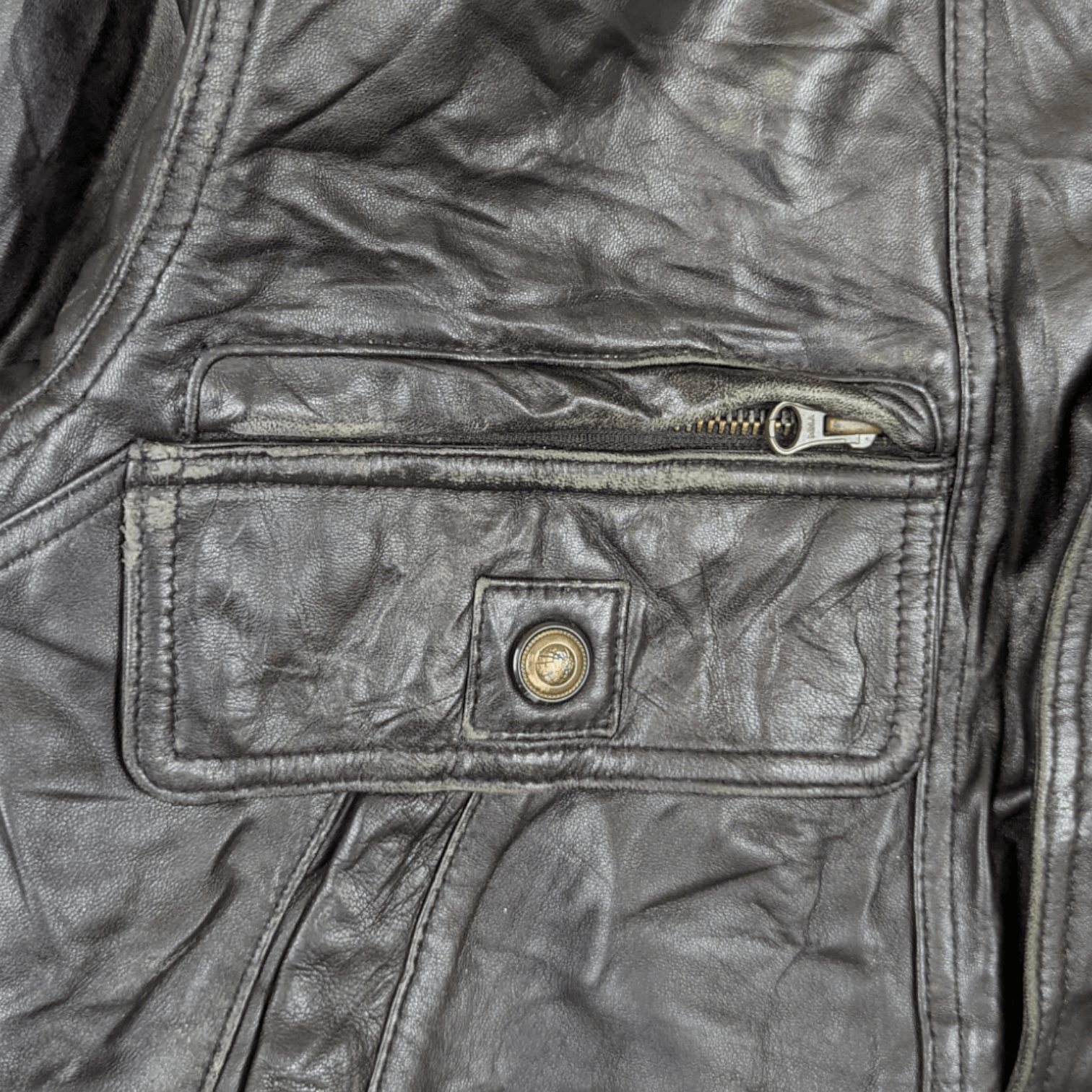 Japanese Brand Vintage JAPAN Handmade Leather Jacket Italian Leather Size US M / EU 48-50 / 2 - 11 Thumbnail