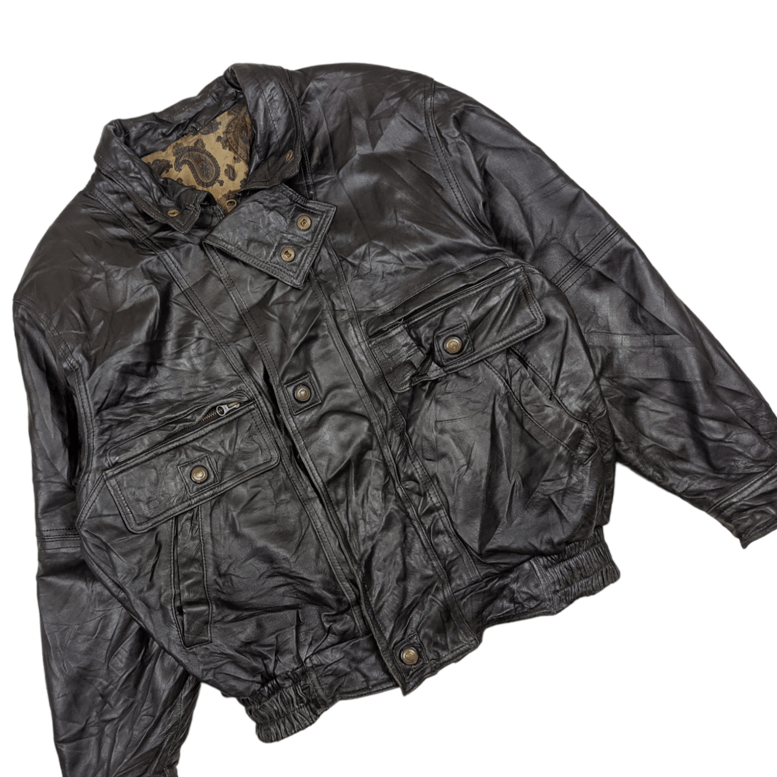 Japanese Brand Vintage JAPAN Handmade Leather Jacket Italian Leather Size US M / EU 48-50 / 2 - 4 Thumbnail