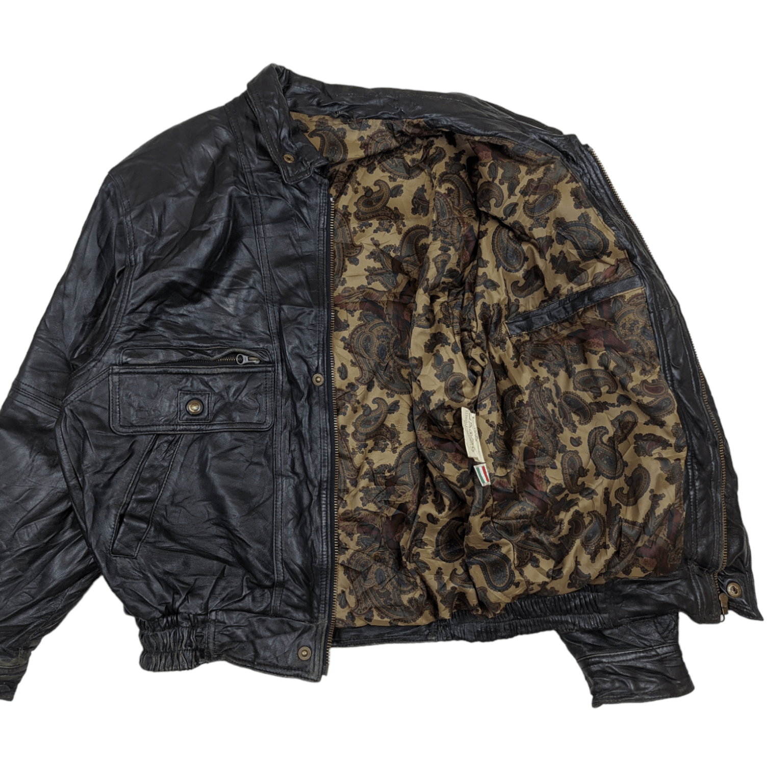 Japanese Brand Vintage JAPAN Handmade Leather Jacket Italian Leather Size US M / EU 48-50 / 2 - 2 Thumbnail