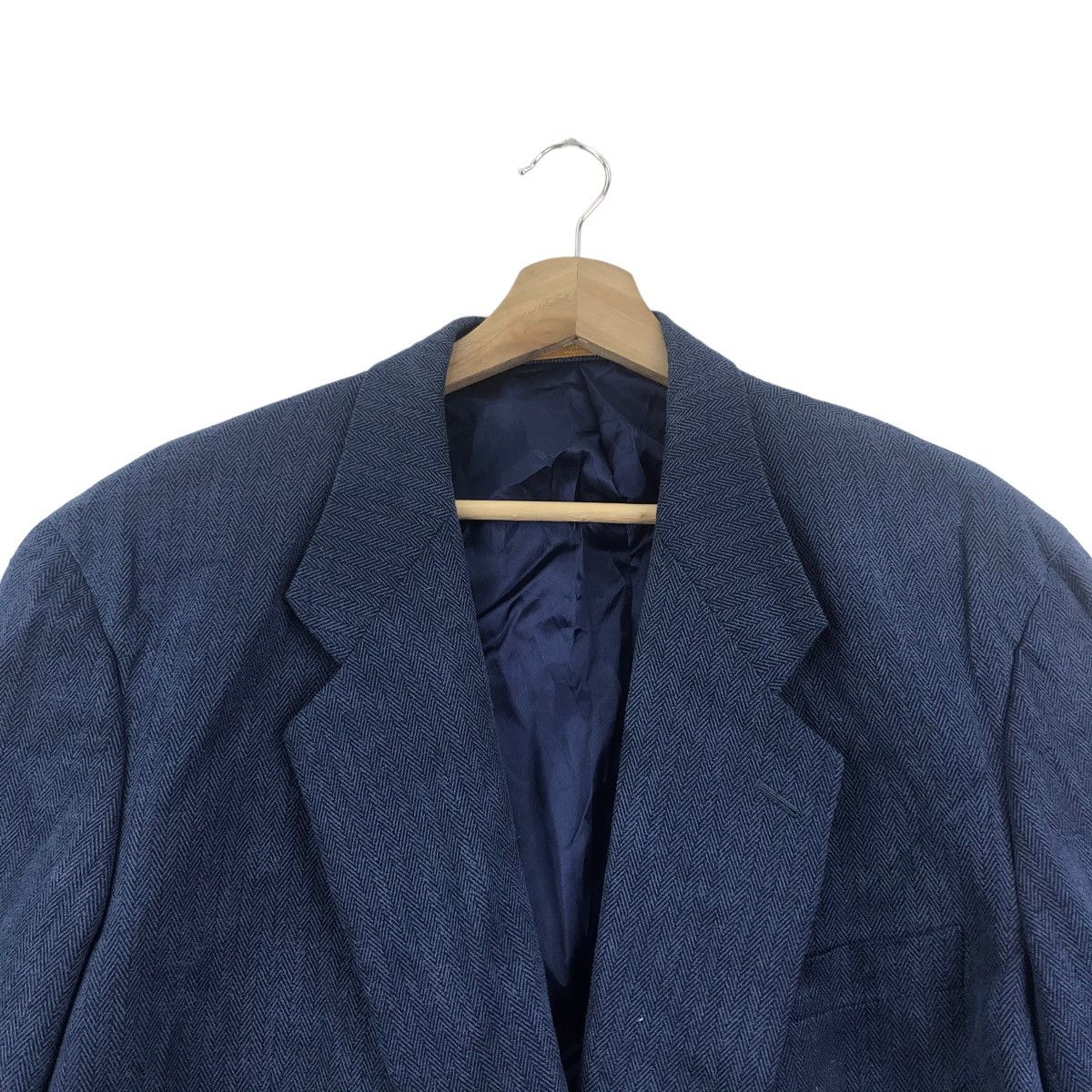 Lancel Vintage LANCEL PARIS France Designer Blue Plain Blazer Size US L / EU 52-54 / 3 - 2 Thumbnail
