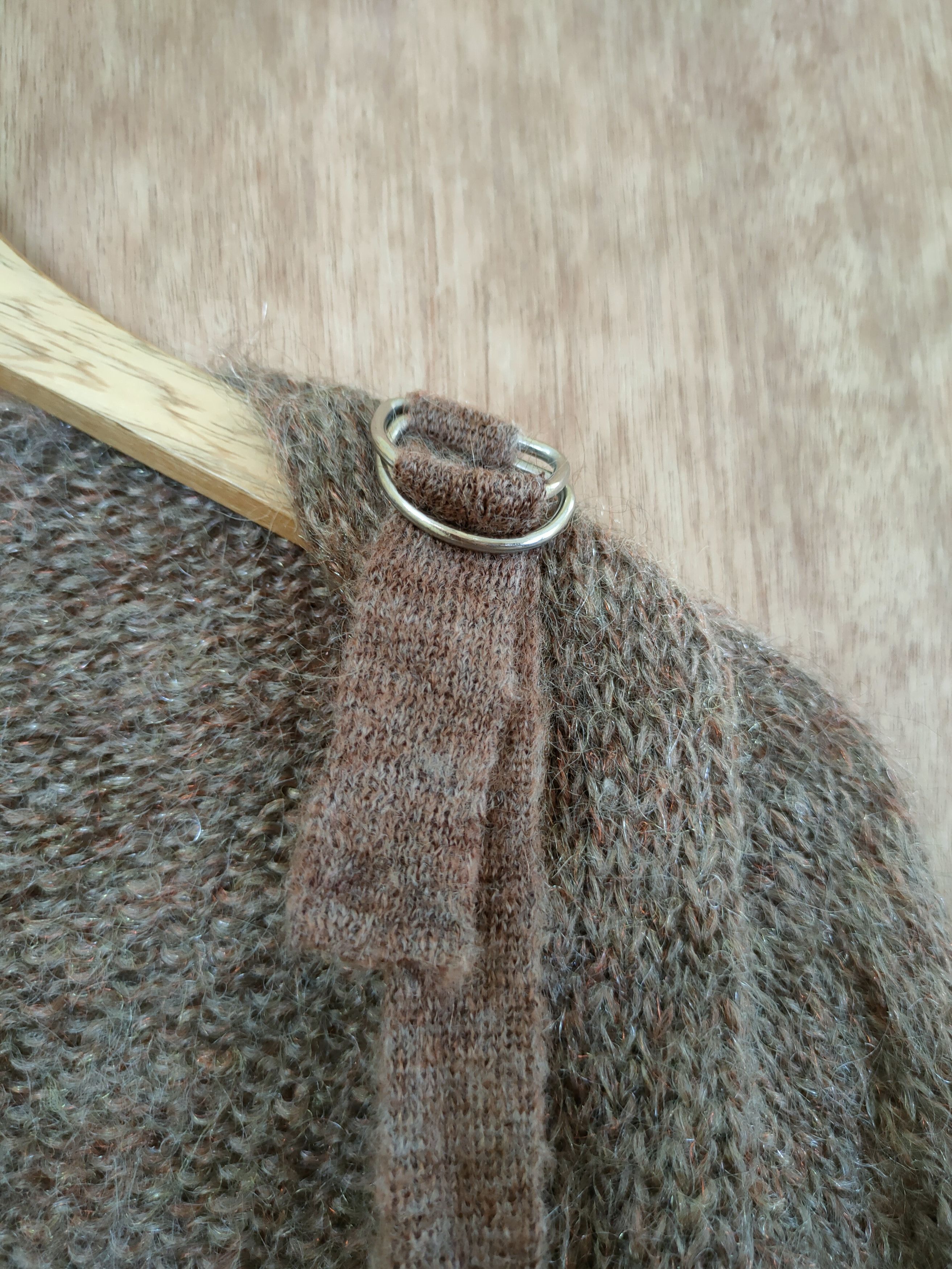 Aran Isles Knitwear DL Coigirl Magie mohair brown cardigan thin winter #46-437 Size US S / EU 44-46 / 1 - 5 Thumbnail