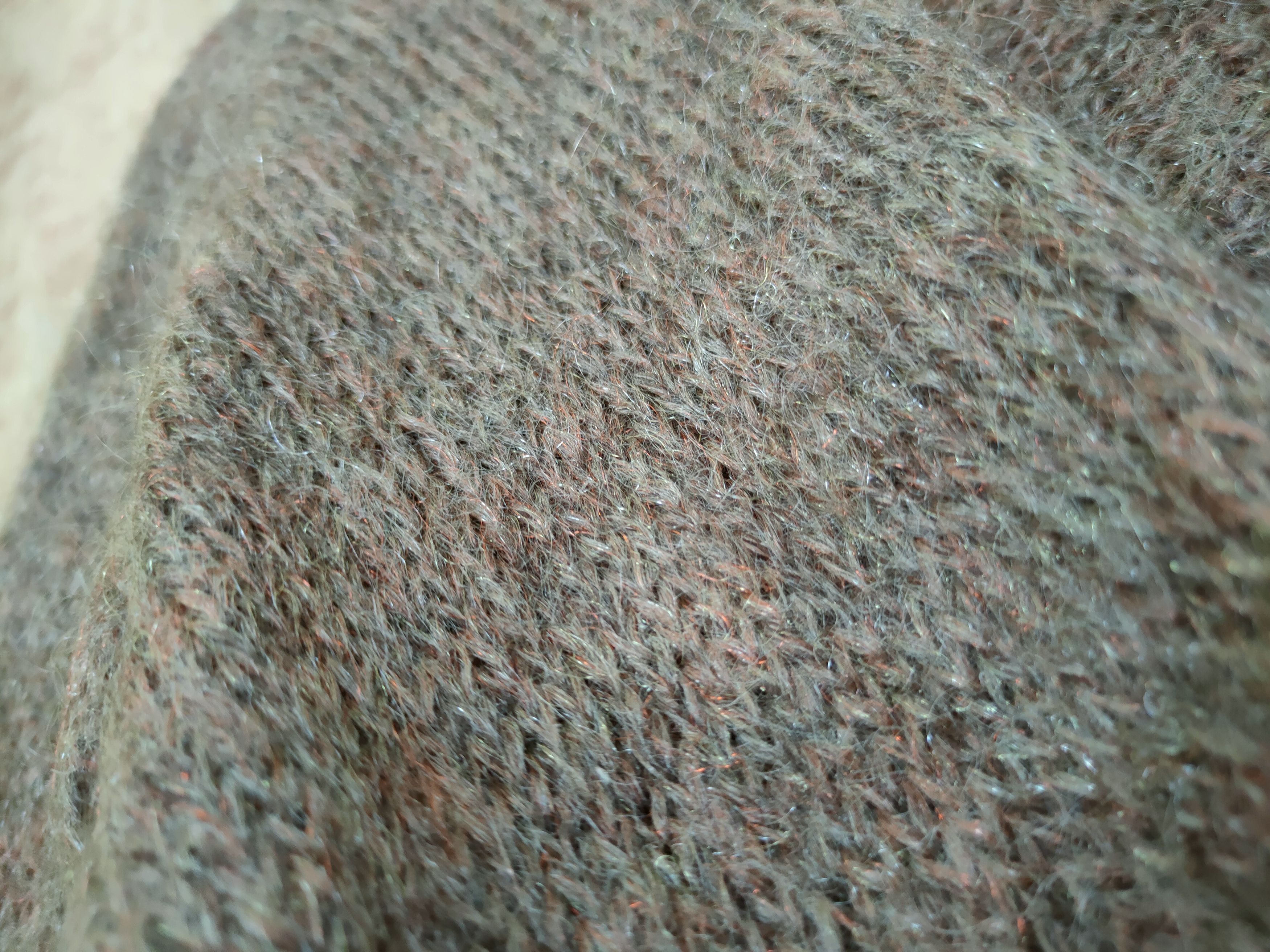 Aran Isles Knitwear DL Coigirl Magie mohair brown cardigan thin winter #46-437 Size US S / EU 44-46 / 1 - 6 Thumbnail