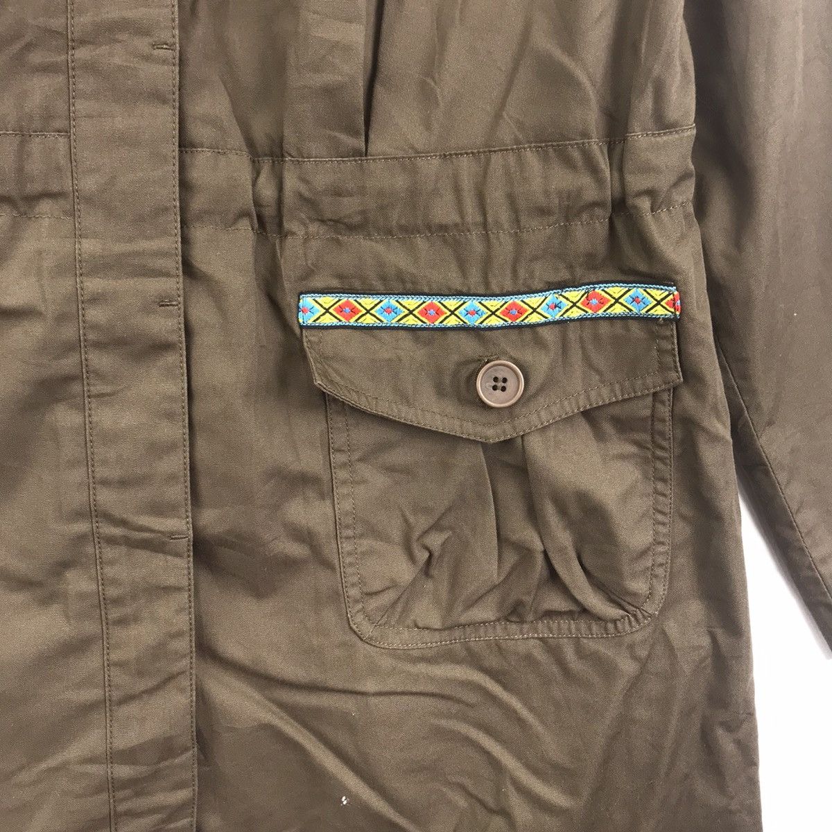 Vintage BBB Native Aztec Navajo Brown Hooded Parka Long Jacket Size US S / EU 44-46 / 1 - 3 Thumbnail