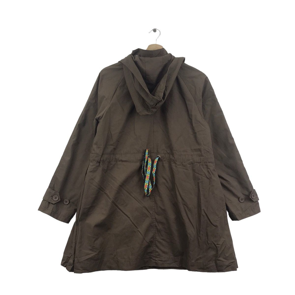 Vintage BBB Native Aztec Navajo Brown Hooded Parka Long Jacket Size US S / EU 44-46 / 1 - 8 Thumbnail