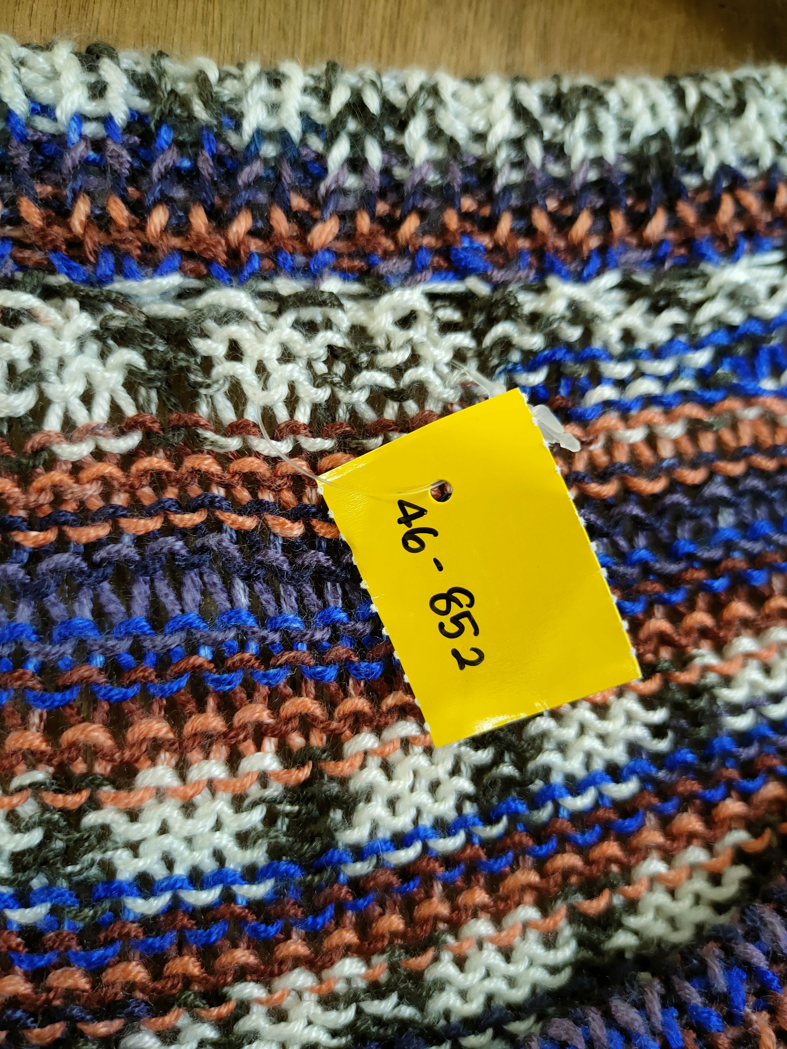 Handmade D Japan handmade meticulous coloured cable knitwear #46-852 Size US L / EU 52-54 / 3 - 5 Thumbnail