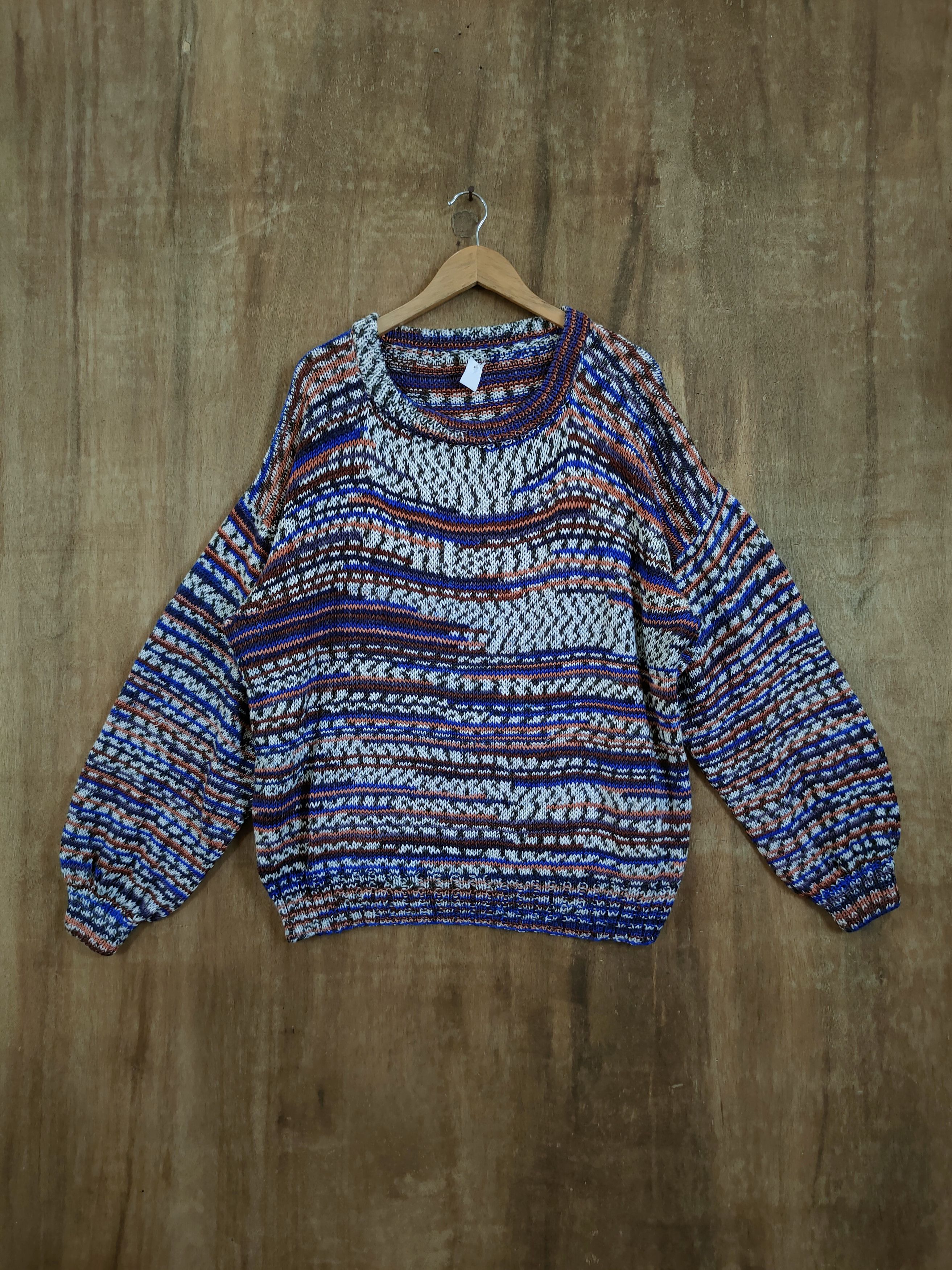 Handmade D Japan handmade meticulous coloured cable knitwear #46-852 Size US L / EU 52-54 / 3 - 1 Thumbnail